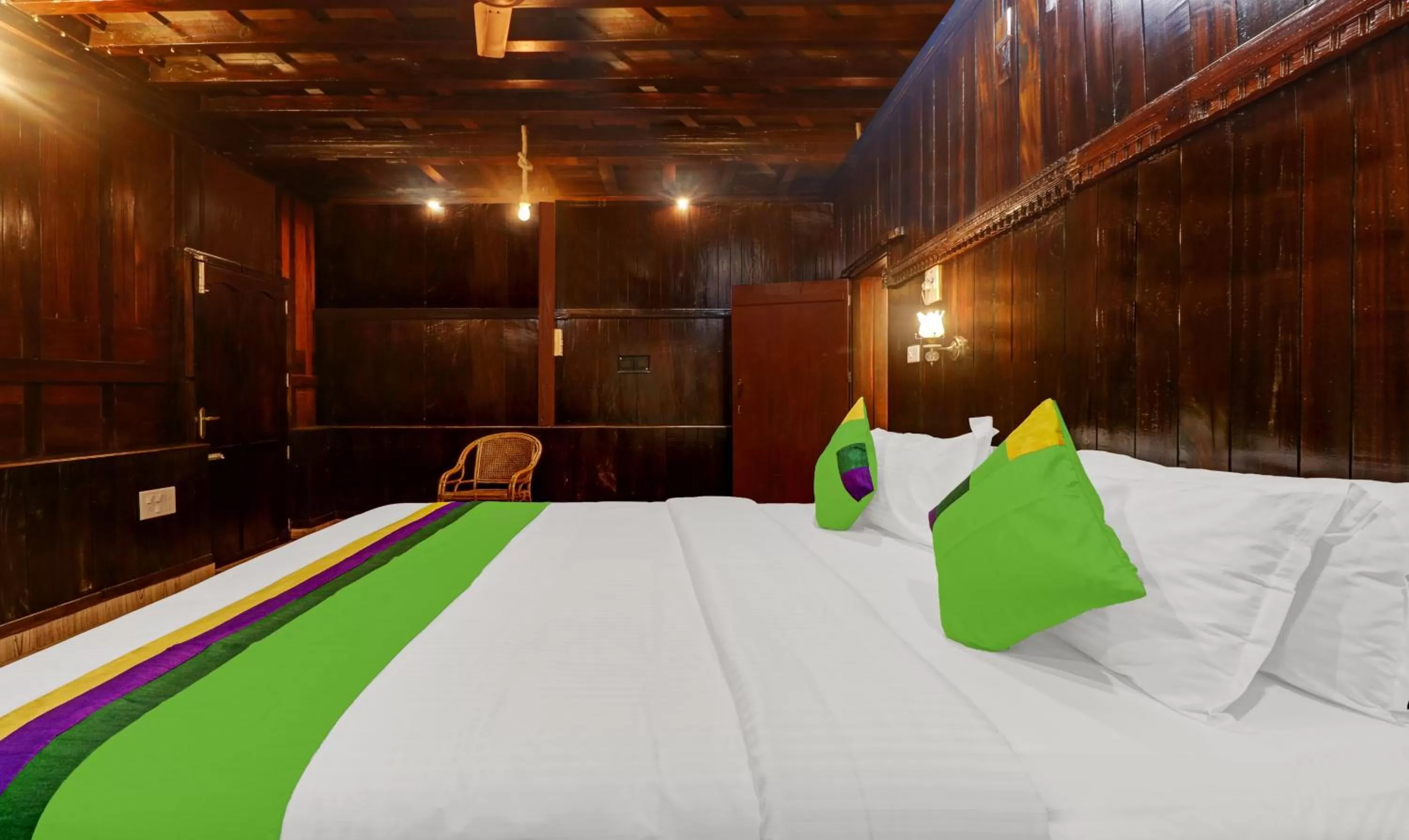 Bed in Treebo Trend God'S Own Country Ayurveda Resorts