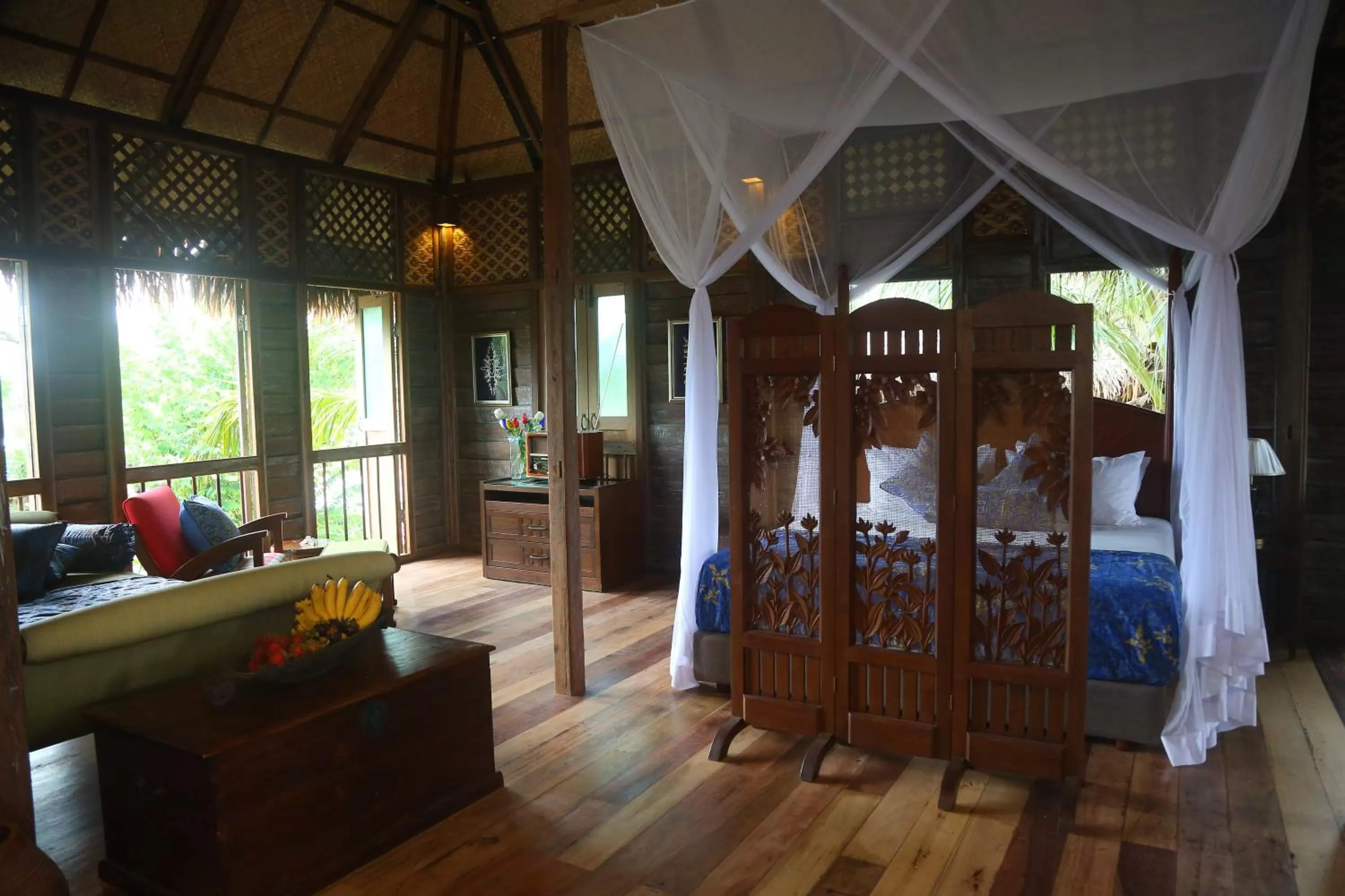 Living room, Bed in Kunang Kunang Heritage Villas