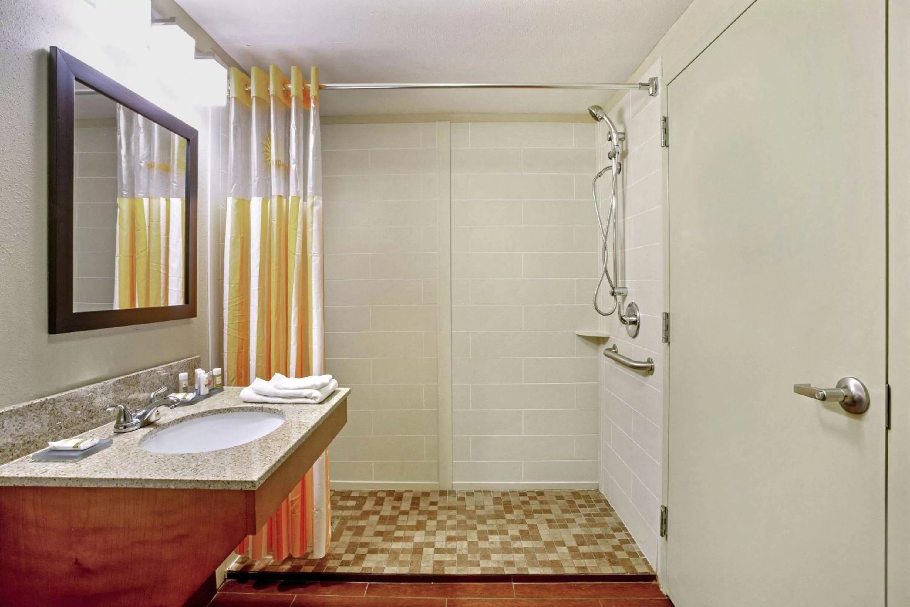 Shower in La Quinta by Wyndham Williamsburg Historic Area