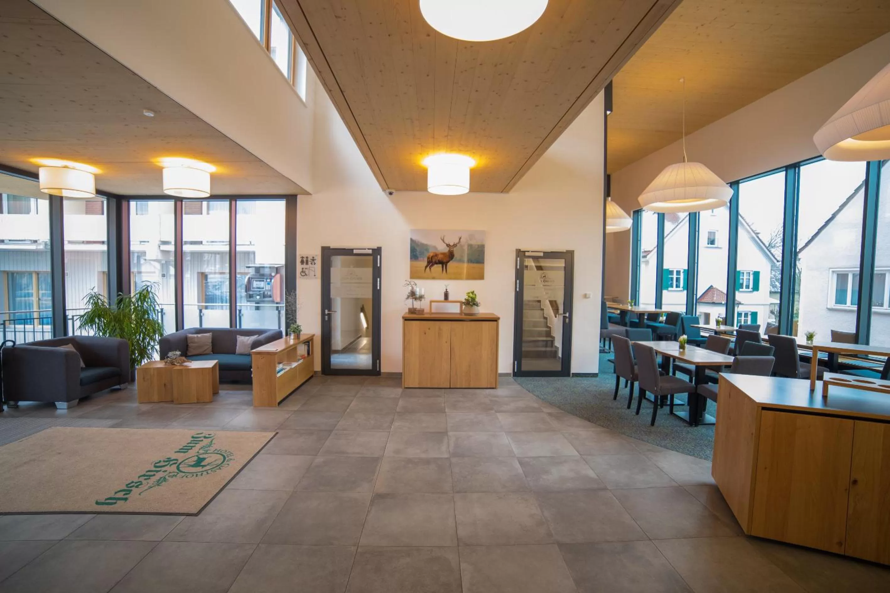 Lobby or reception in Hotel zum Hirsch