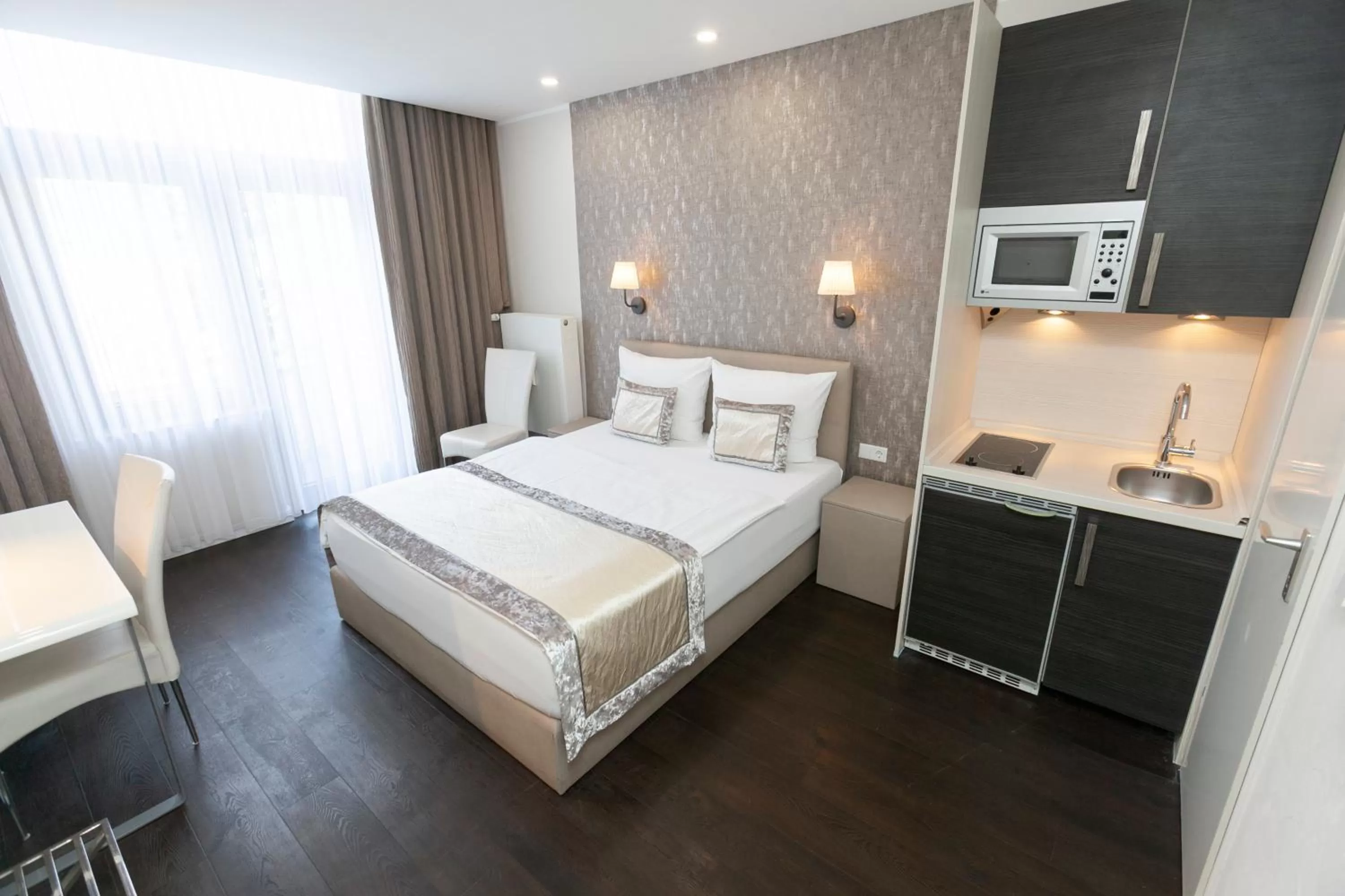 Bed in Hotel Prinz Anton