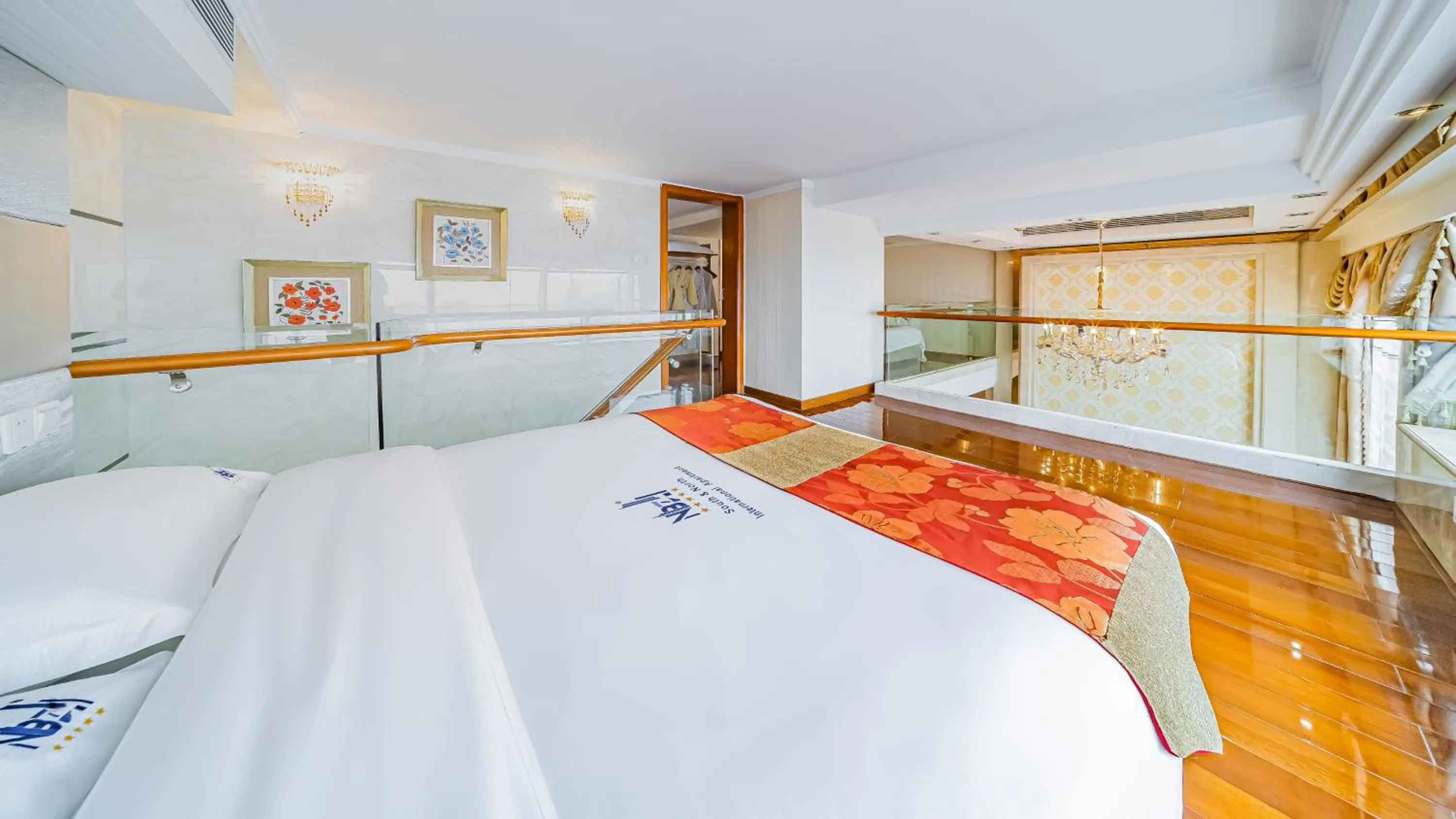 Bedroom, Bed in South & North International Apartment Beijing Road