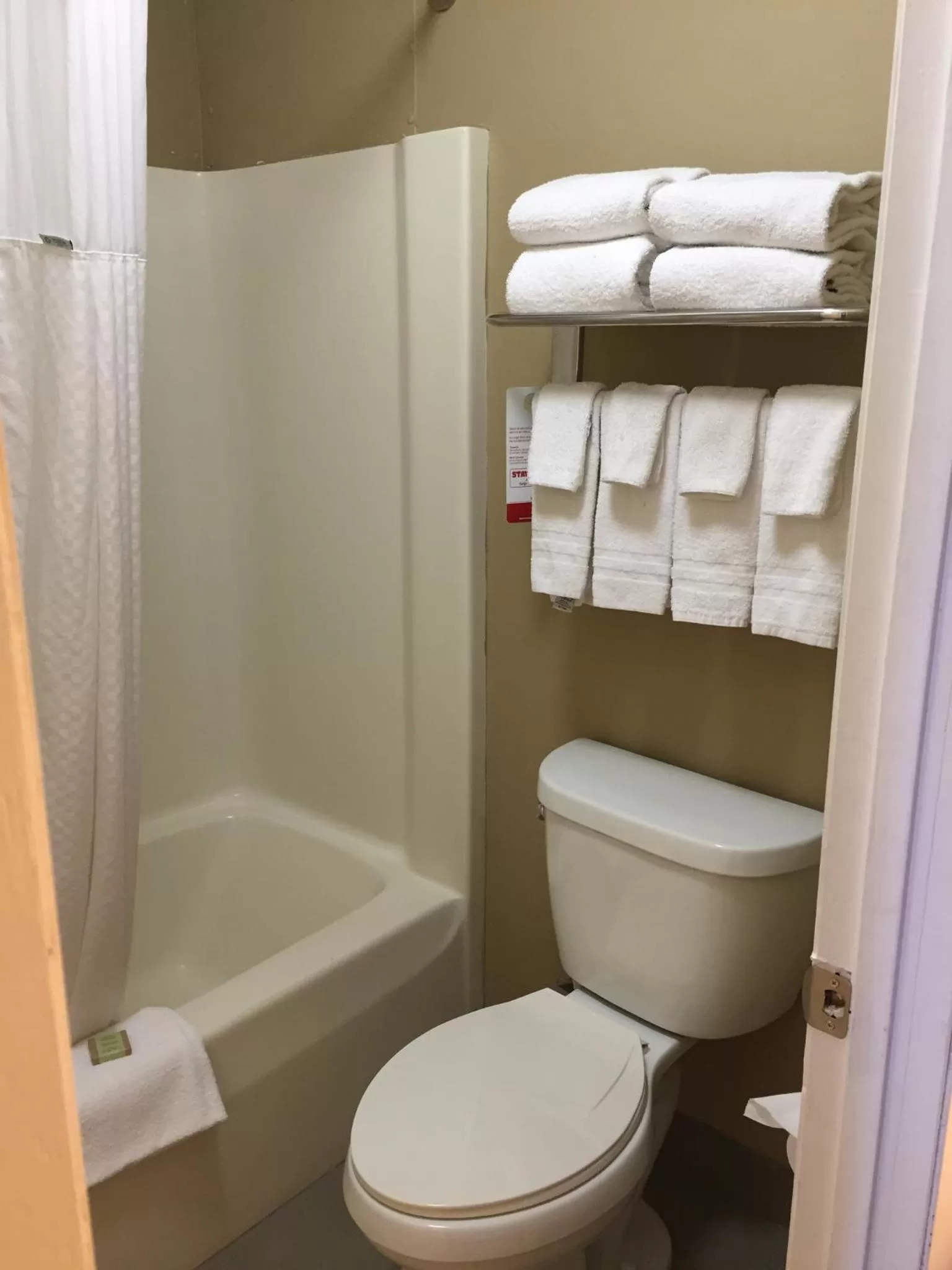 Bathroom in Super 8 by Wyndham Greencastle