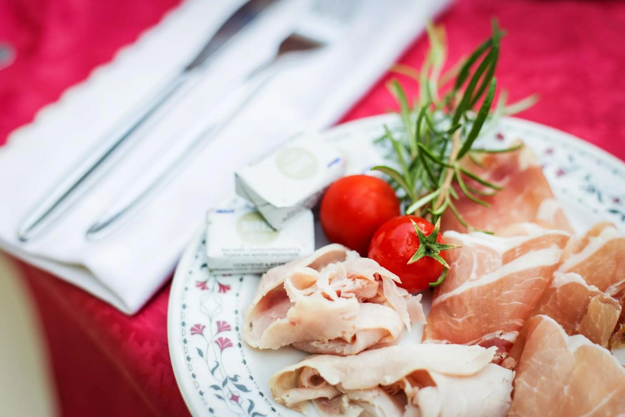 Food and drinks in Hotel La Meridiana