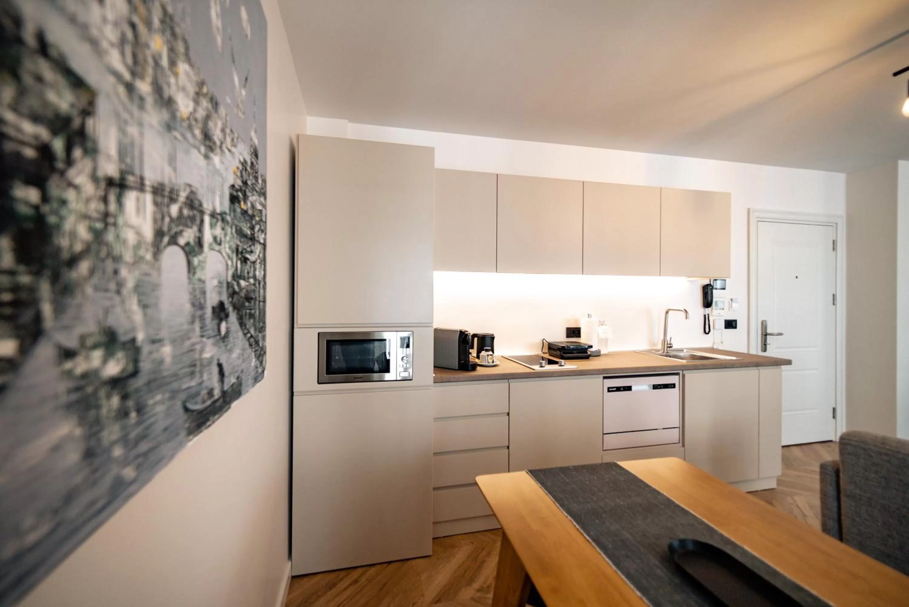 Kitchen or kitchenette in Hammamhane Hotel