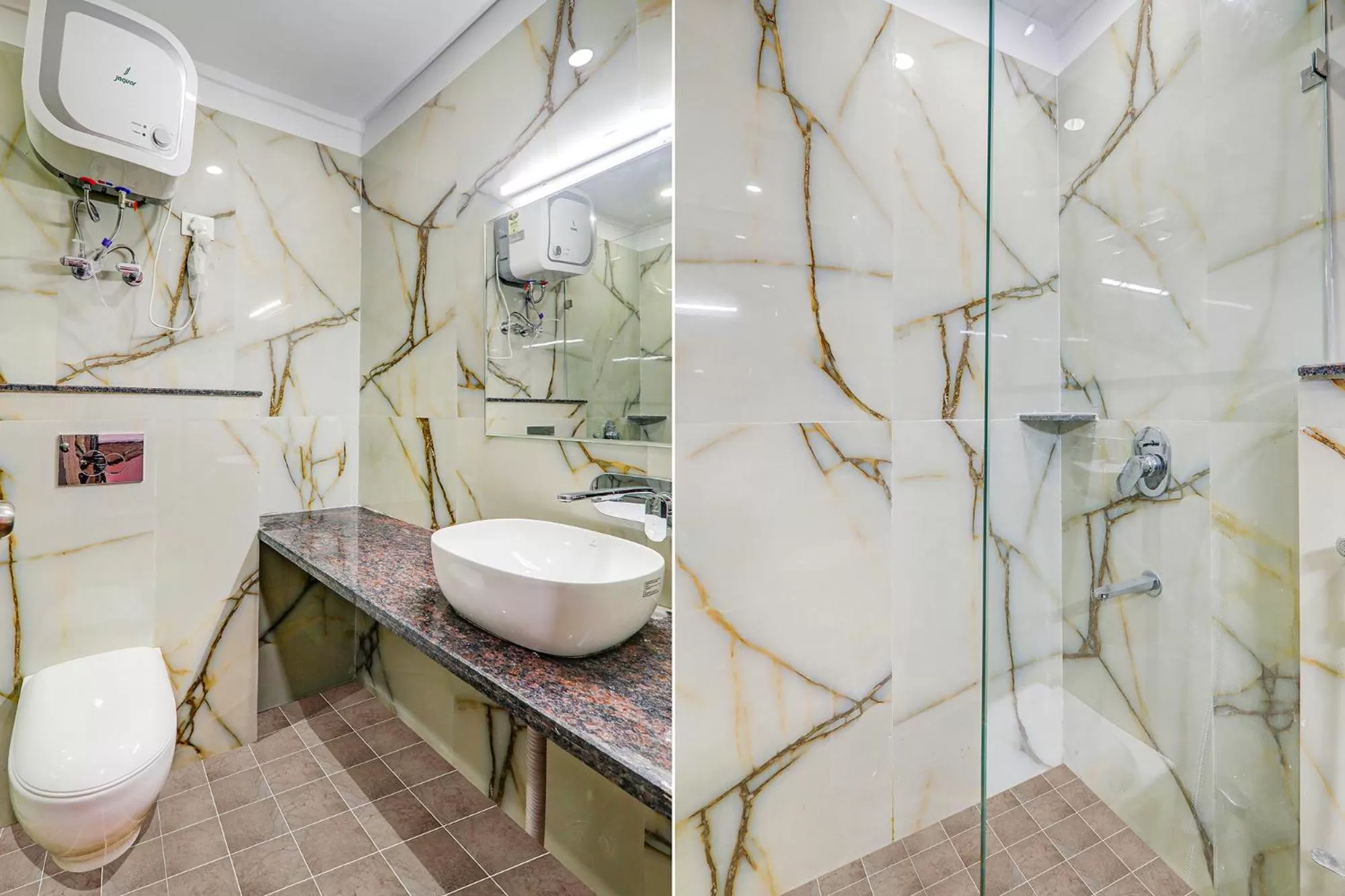 Bathroom in FabHotel Lumbini International - Nr Sarnath Museum