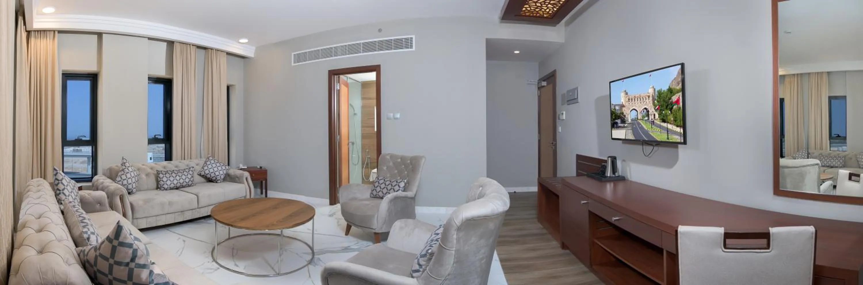 Living room in Muscat Gate Hotel