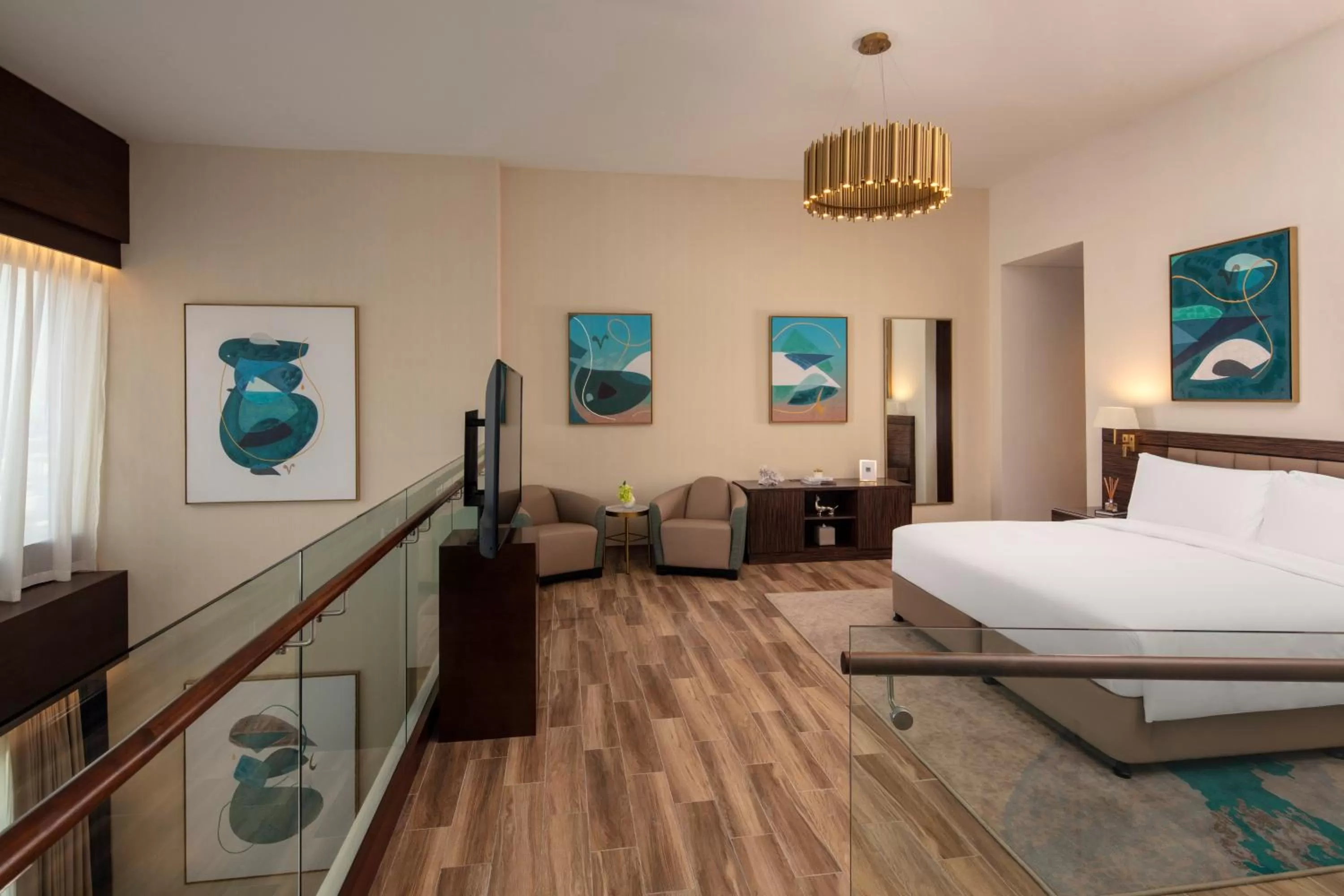Bed in Avani Plus Palm View Dubai Hotel & Suites