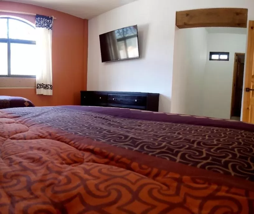 Bed in Hotel & Balneario Los Angeles