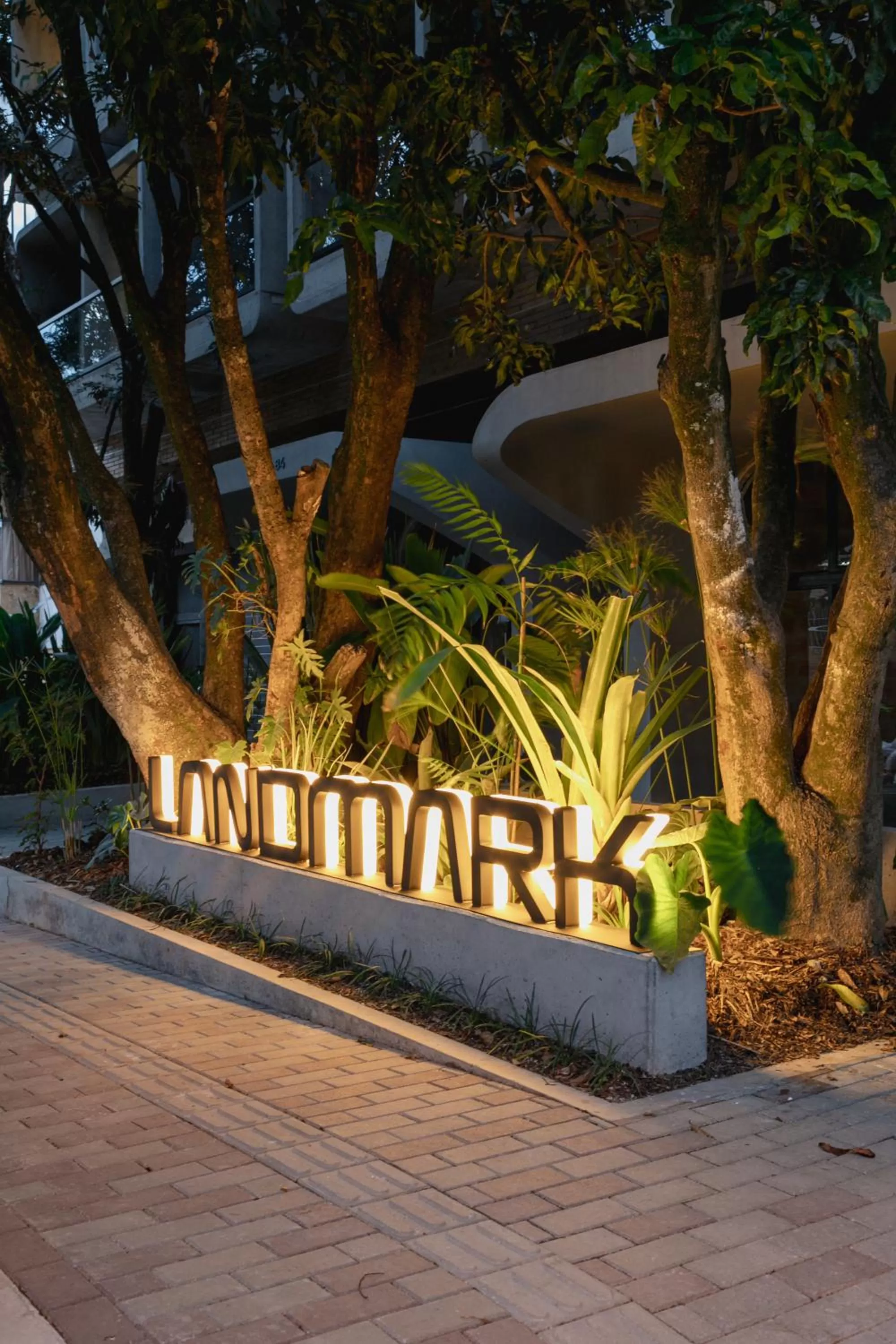 Property logo or sign in Landmark Hotel