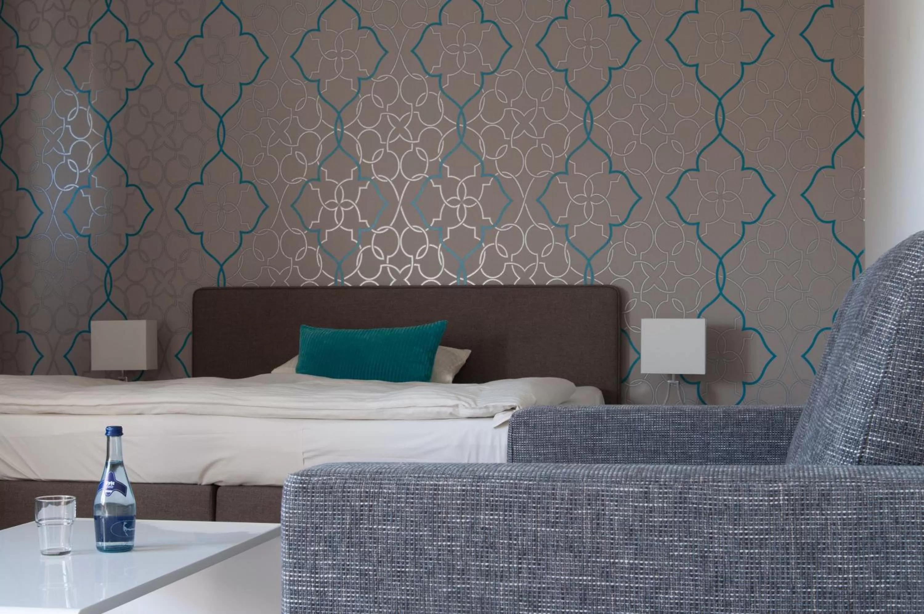 Bed in Hotel Insel Pension