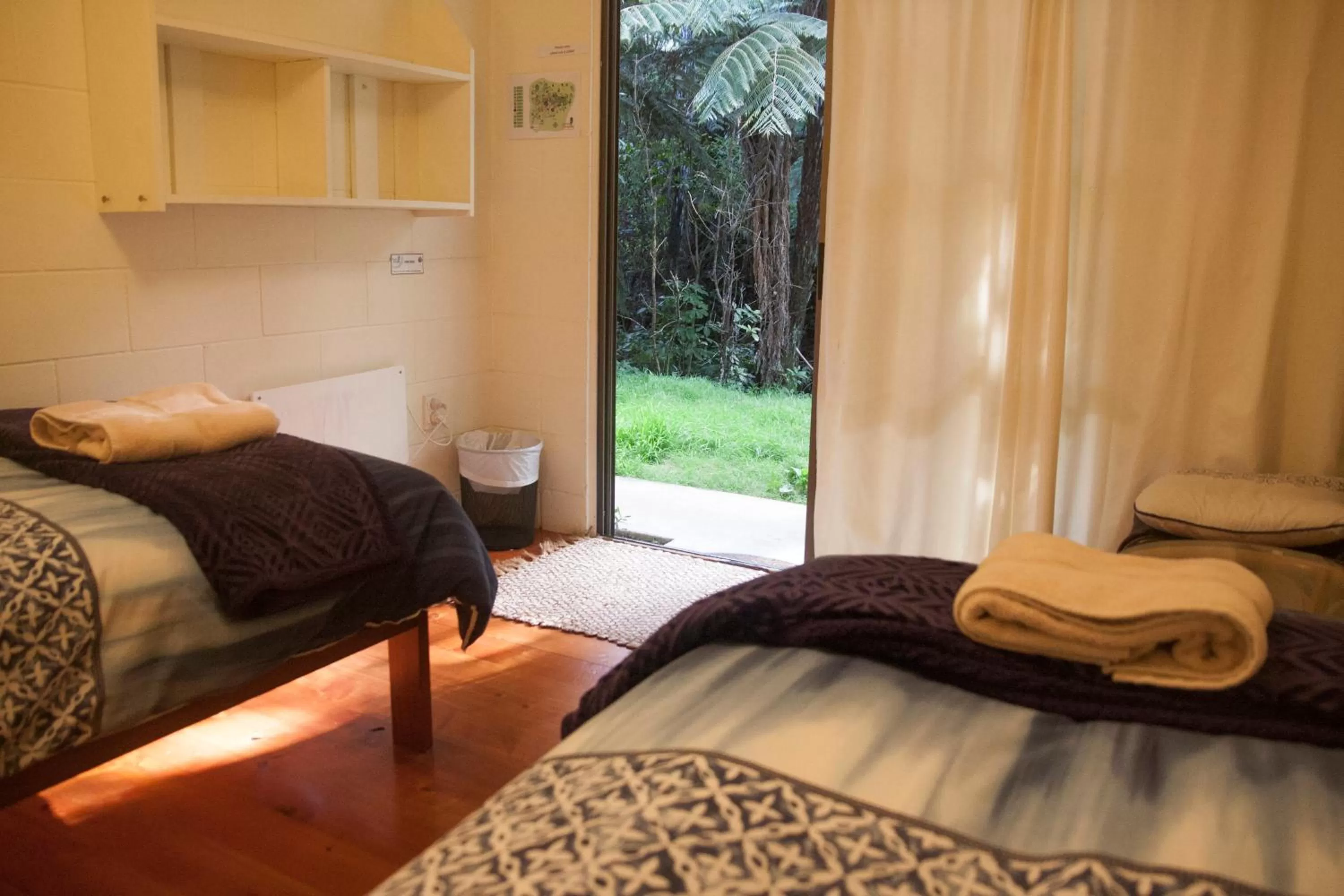 Day, Bed in Kawai Purapura Yoga Retreat Centre