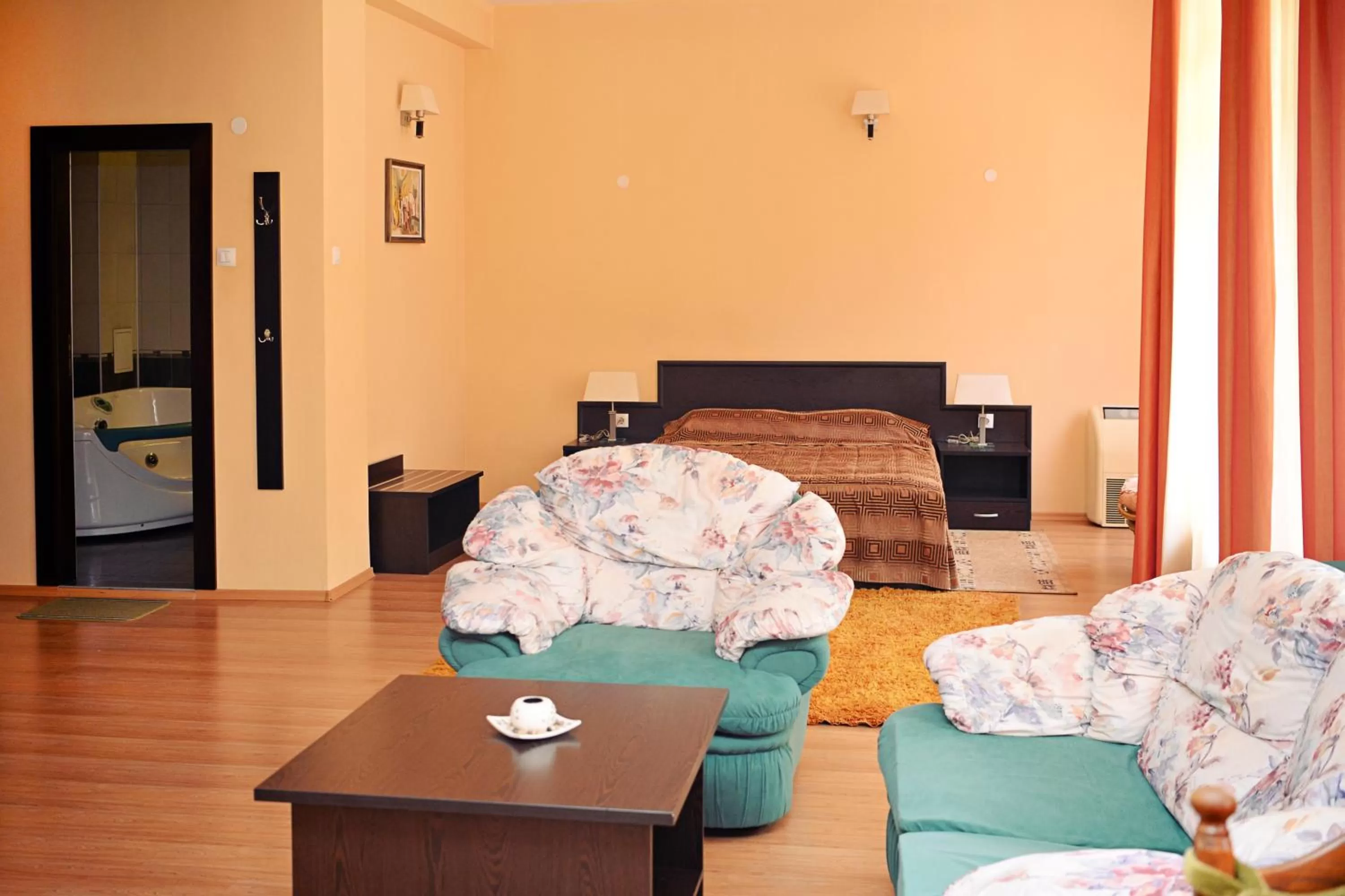 Bed in Family Art-Hotel Zora