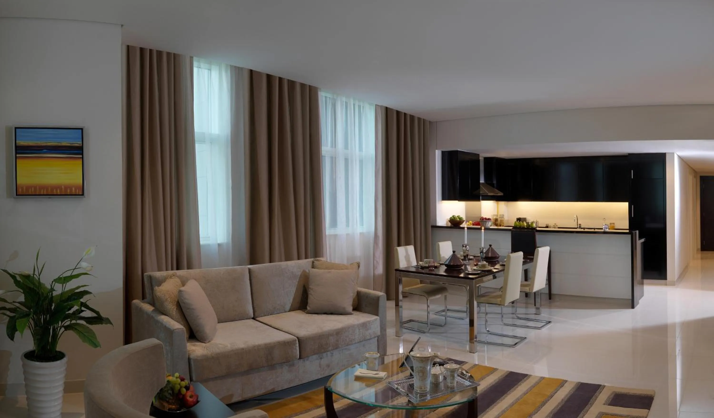 Living room in DAMAC Maison Cour Jardin