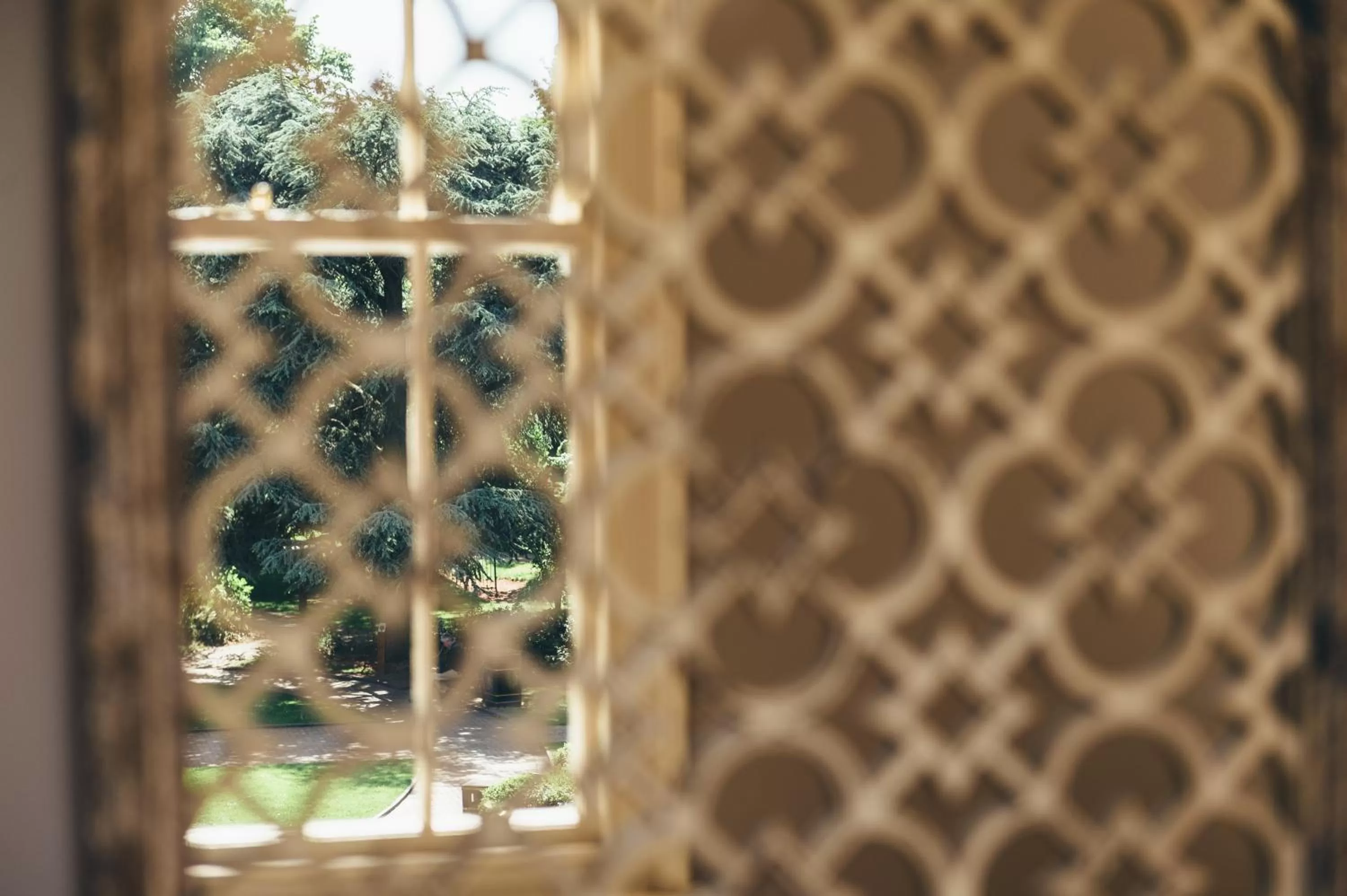 Garden view in Birchover Bridgford Hall
