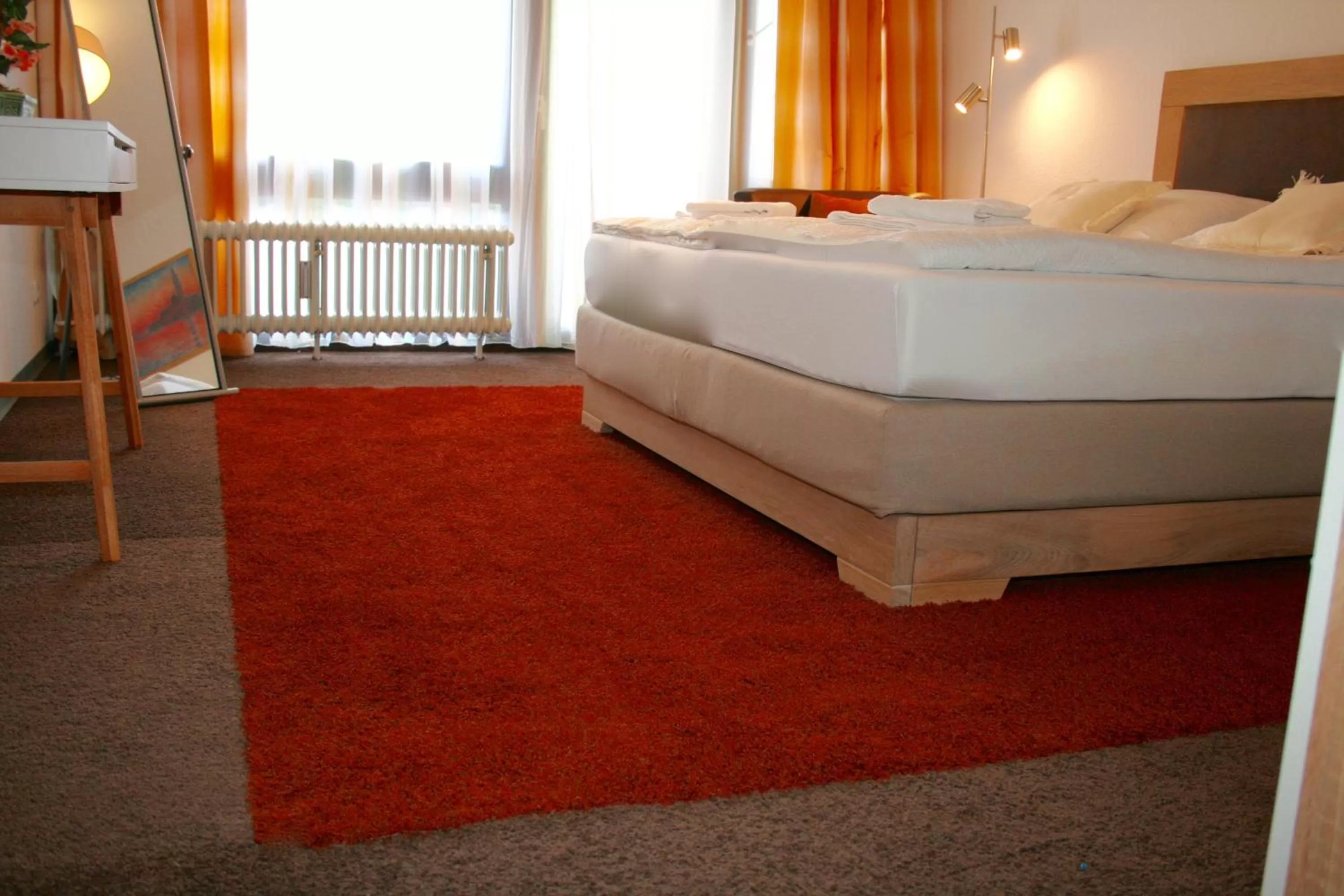 Bed in Gästehaus beim Prinz