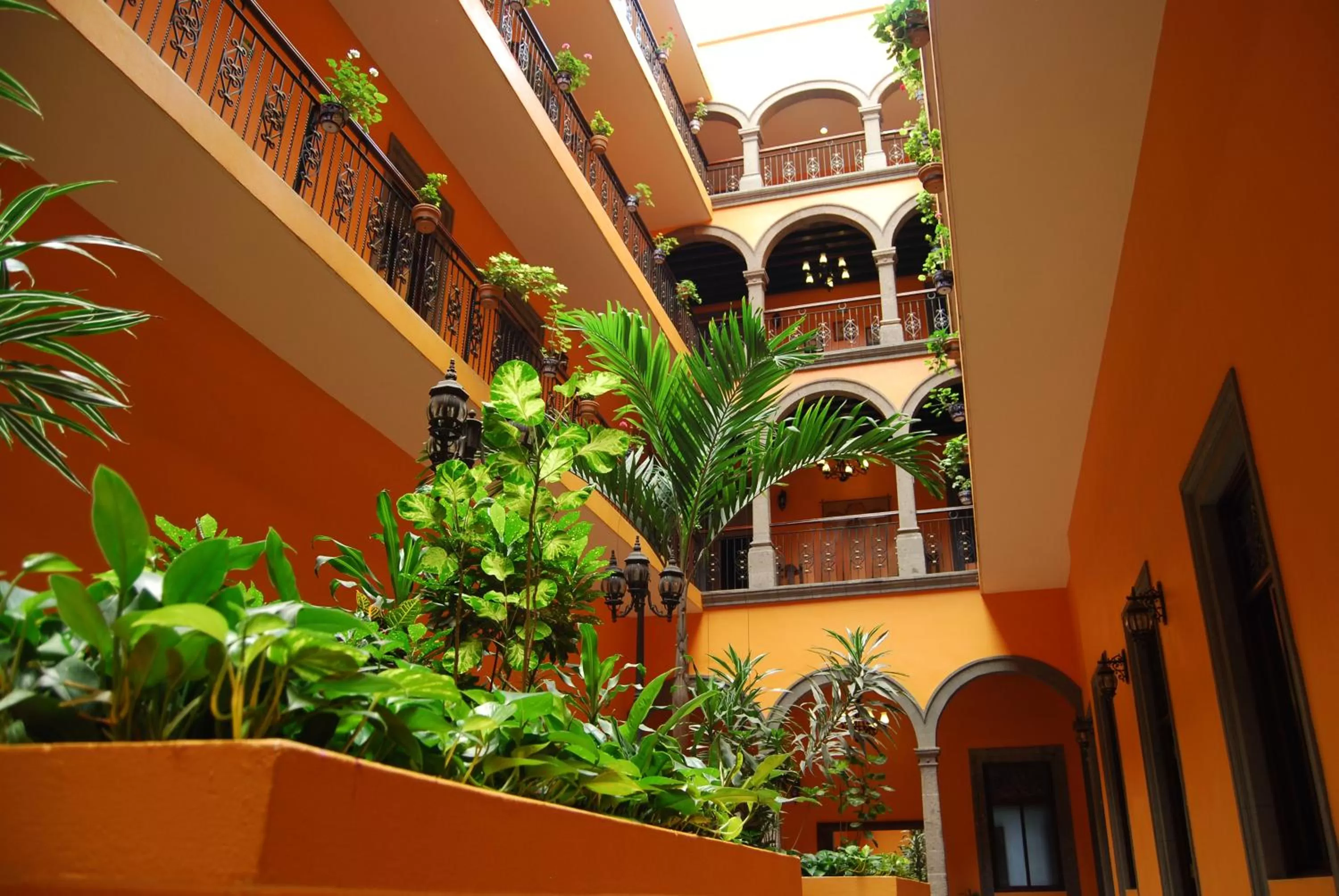 Patio in Hotel Morales Historical & Colonial Downtown Core