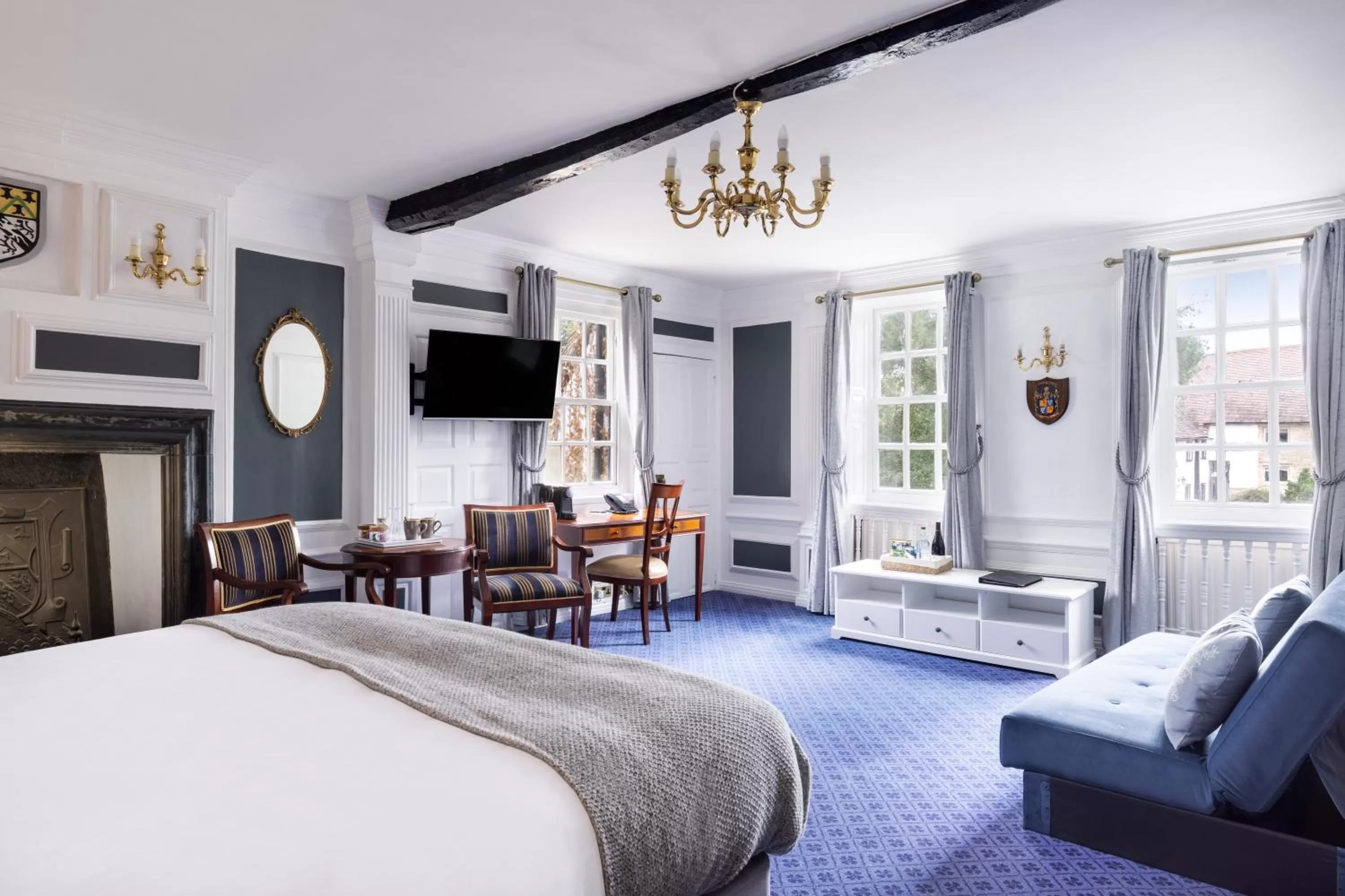 Living room in Karma Salford Hall Hotel