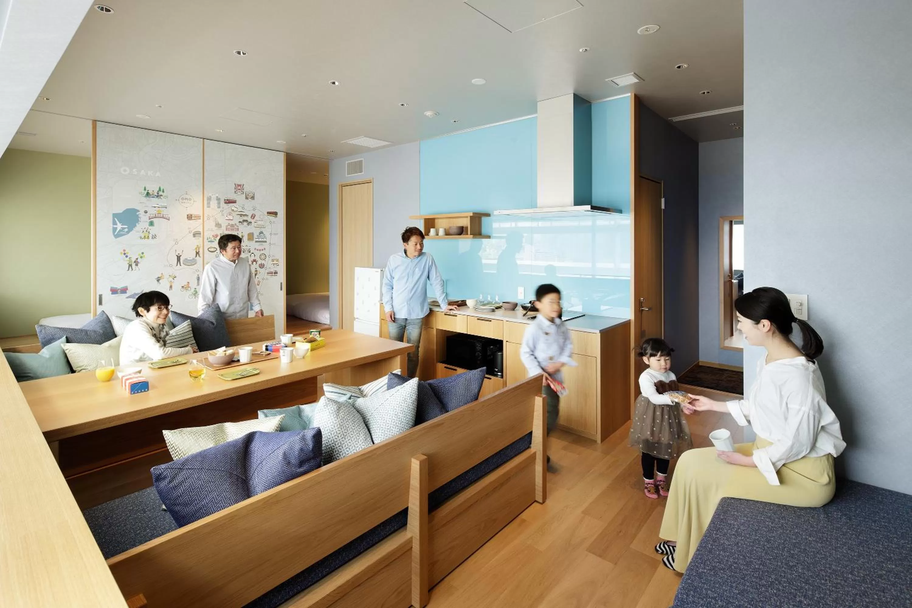 People in OMO7 Osaka by Hoshino Resorts