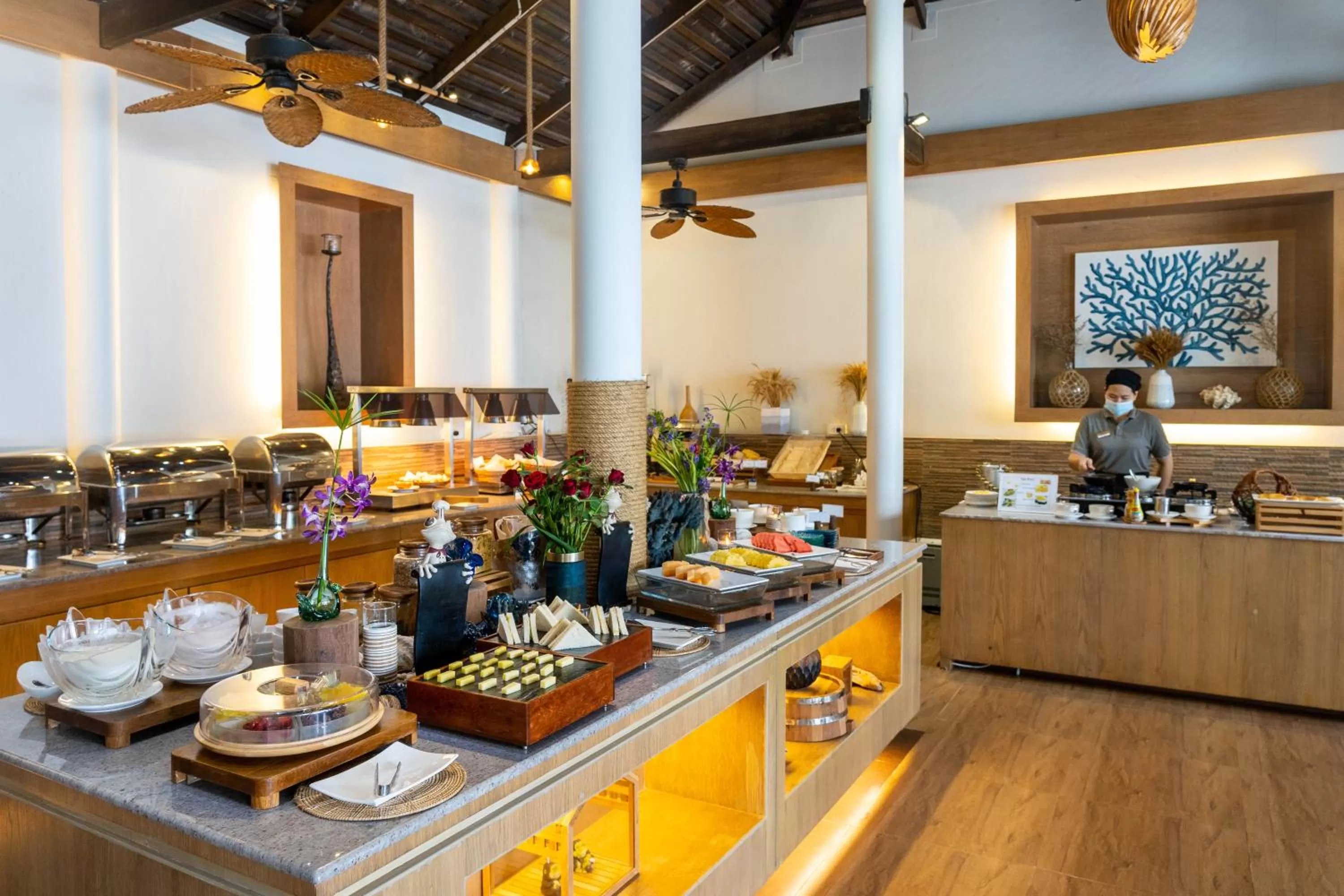 Buffet breakfast in The Beach Natural Resort Koh Kood