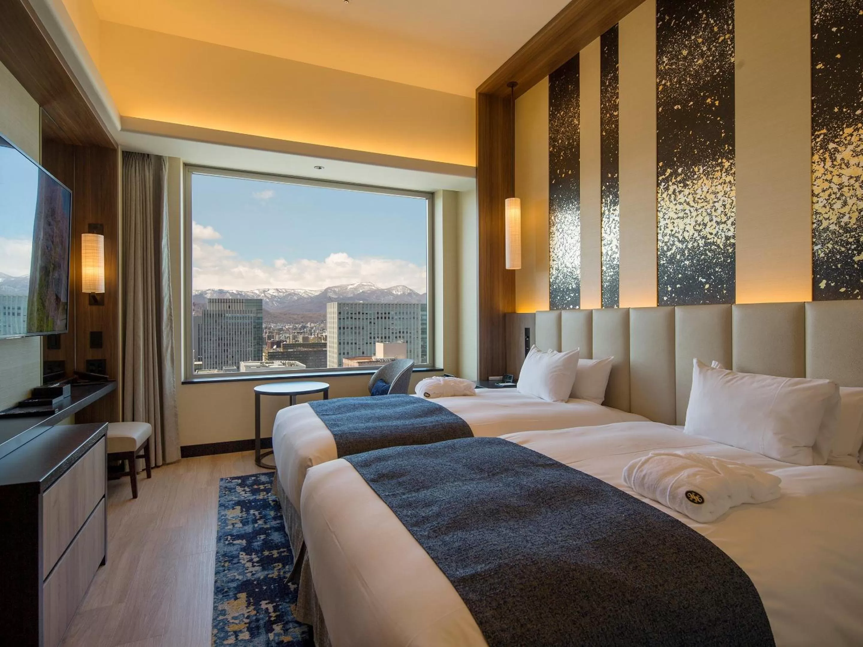 View (from property/room), Bed in Hotel Monterey Edelhof Sapporo