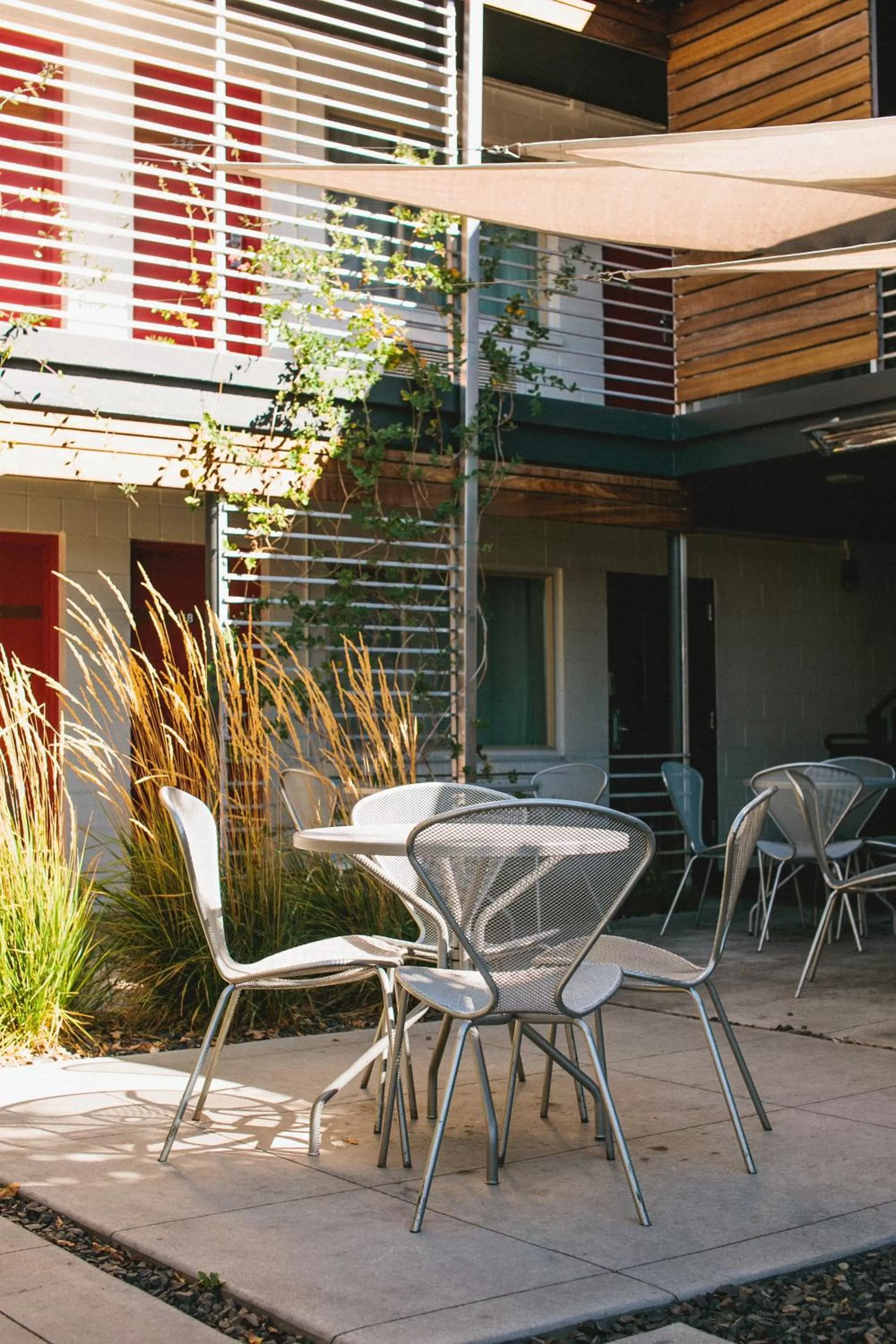 Patio in Modern Hotel