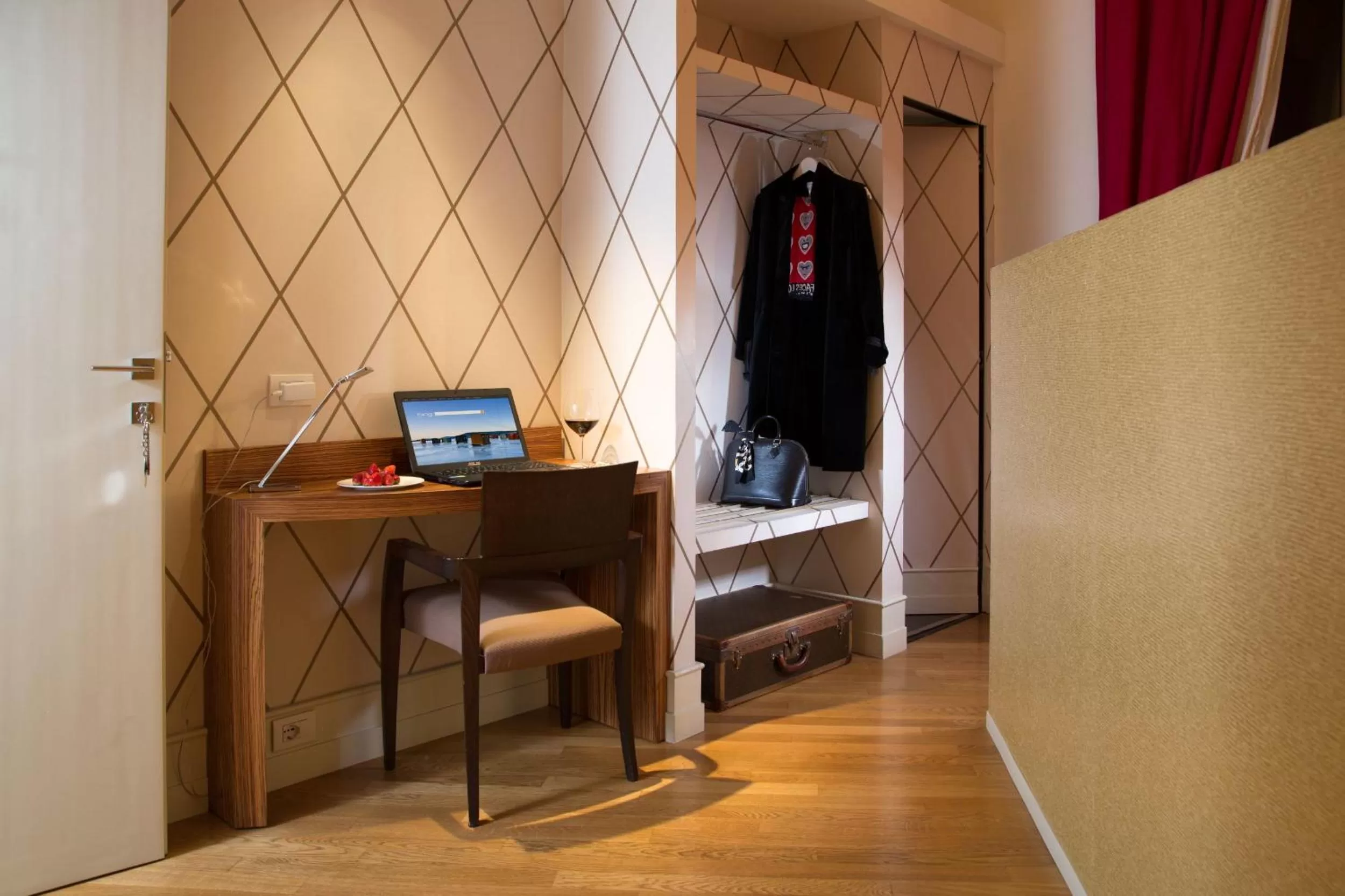 Decorative detail, Bed in St. Peter Guest House