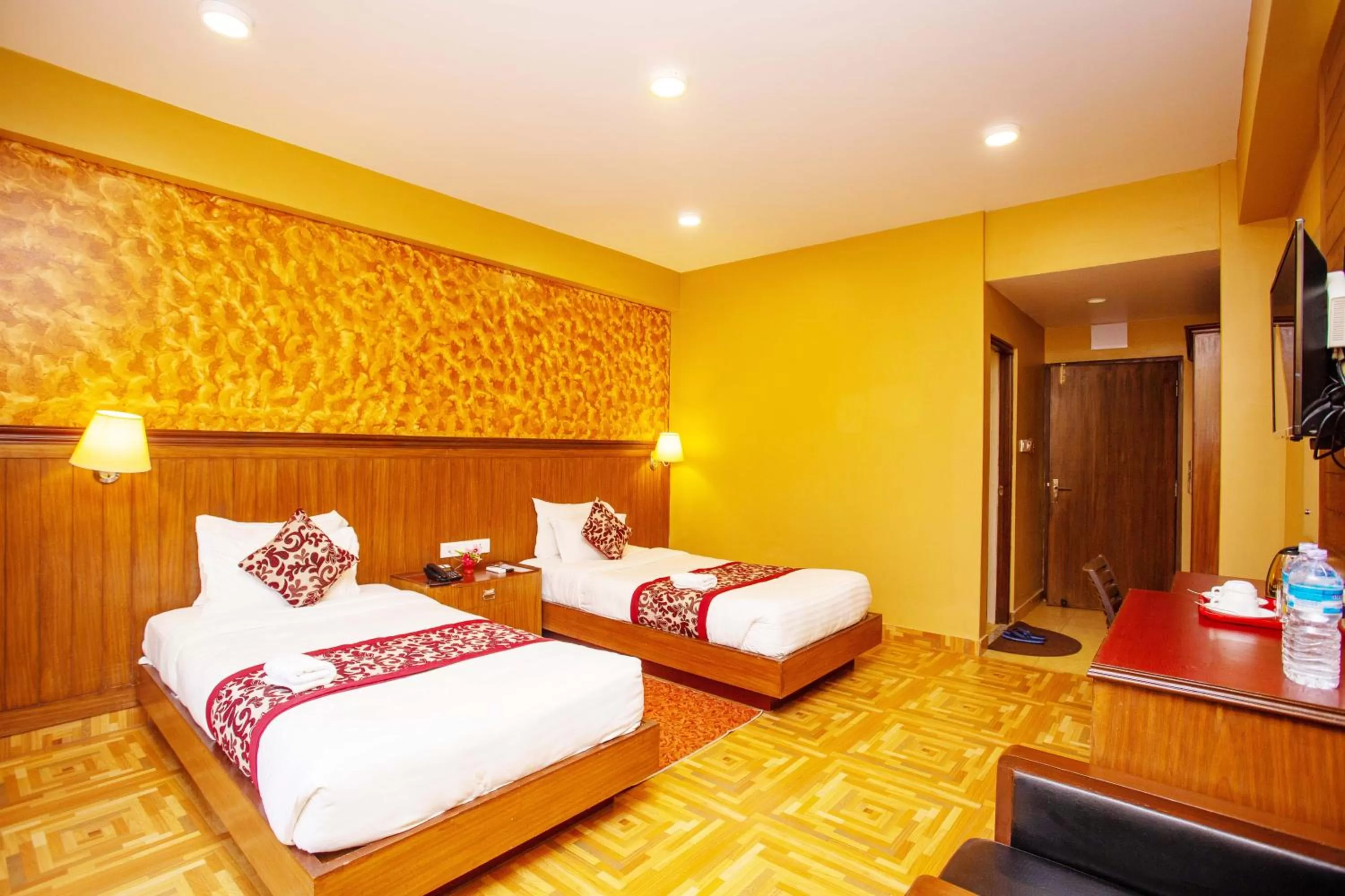 Photo of the whole room, Bed in Hotel Iceland