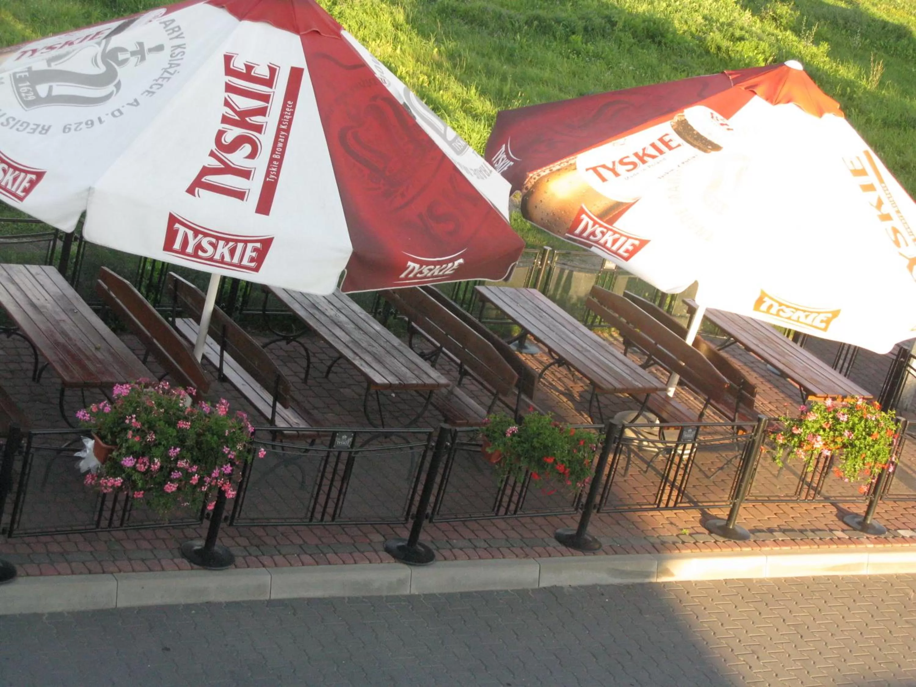 Patio in Motel Górno