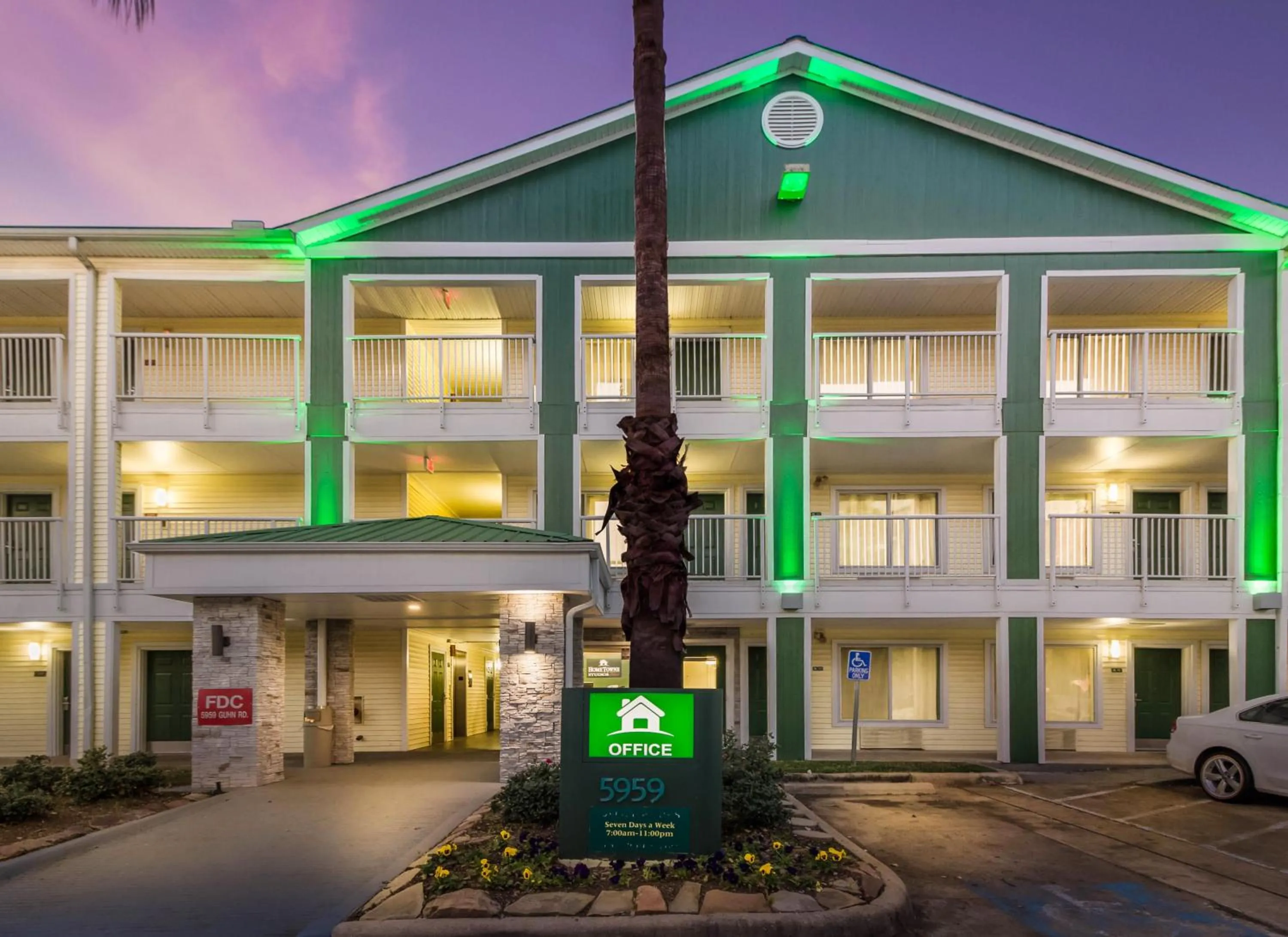 Property building in HomeTowne Studios by Red Roof Houston - Northwest