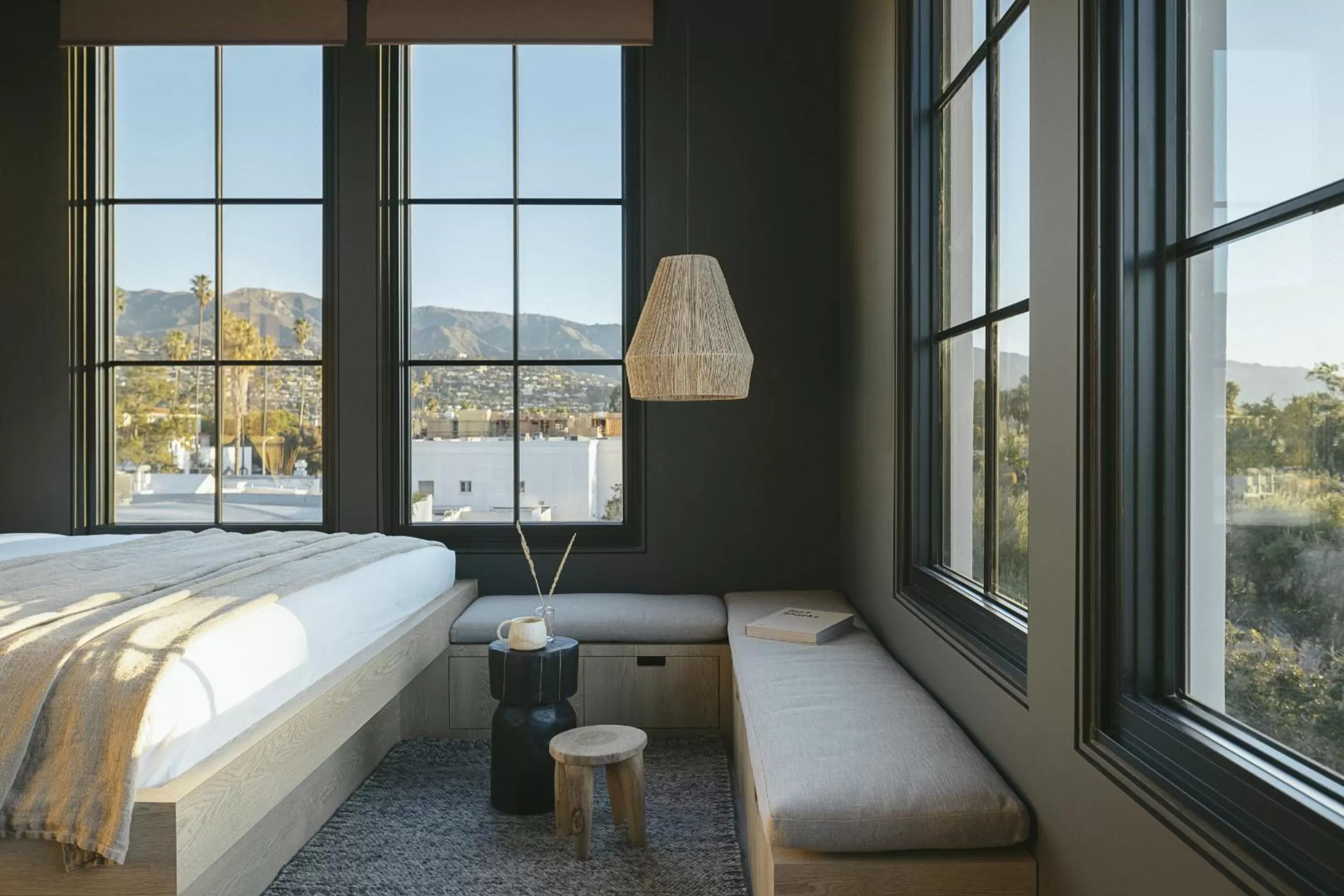 Seating area, Bed in Drift Santa Barbara, a Member of Design Hotels