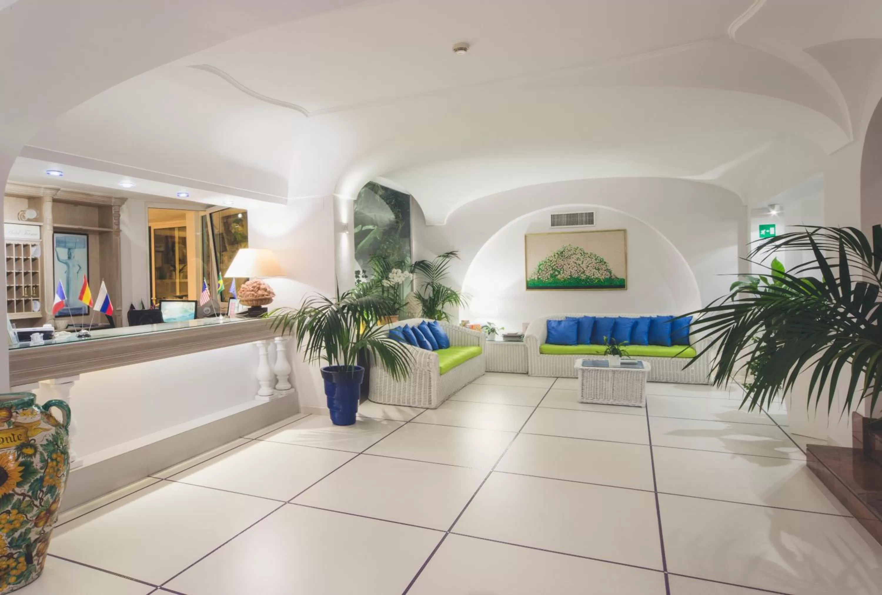 Lobby or reception in Central Park Terme