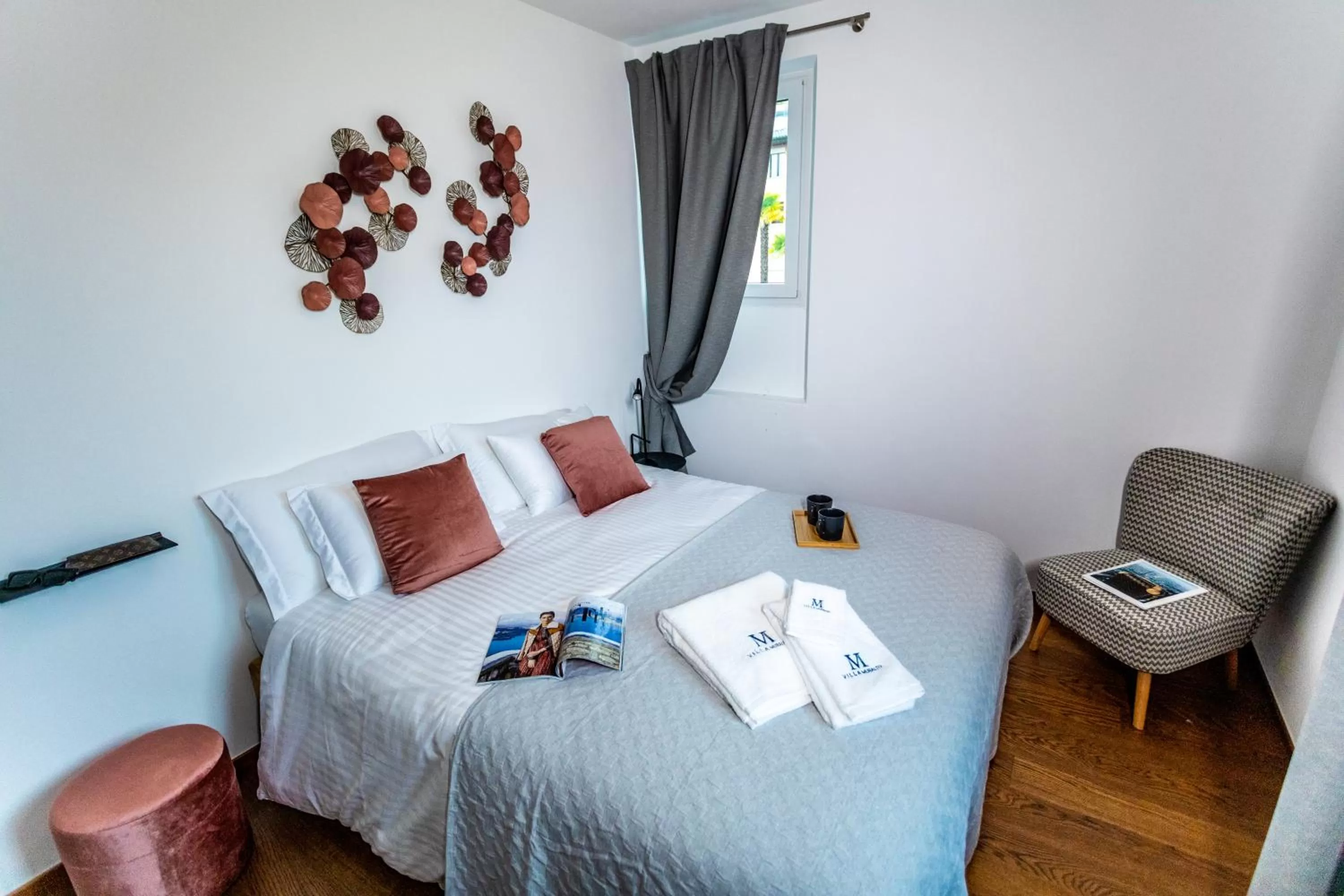 Bed in Villa Muralto Rooms & Garden