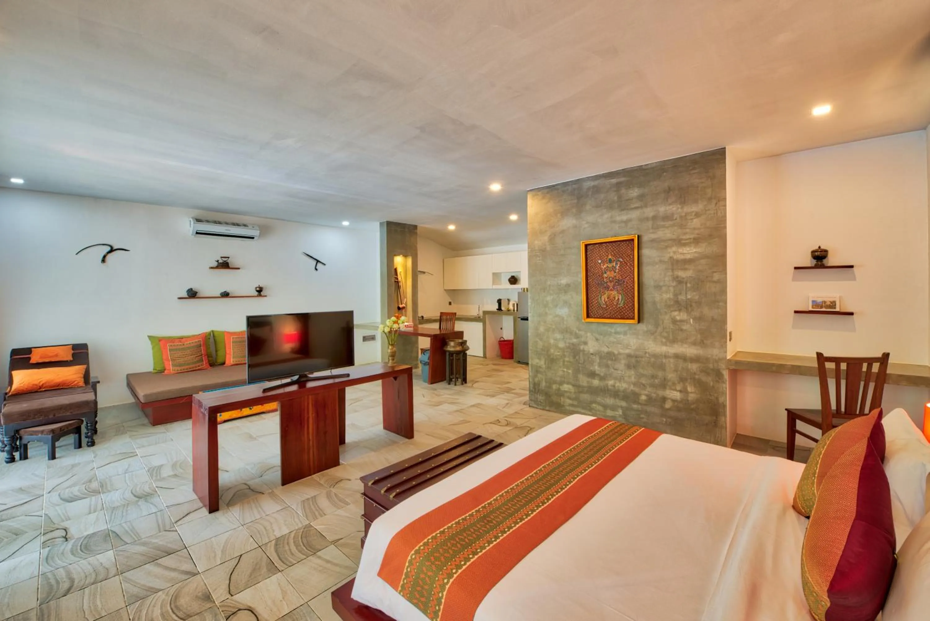 TV and multimedia, Bed in Mane Village Suites
