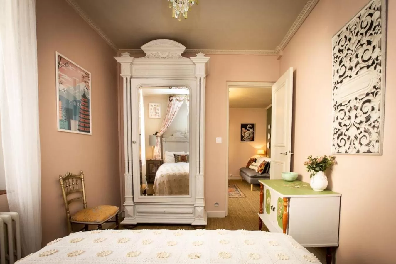 Bedroom, Bed in Carcassonne Bed and Breakfast du Palais