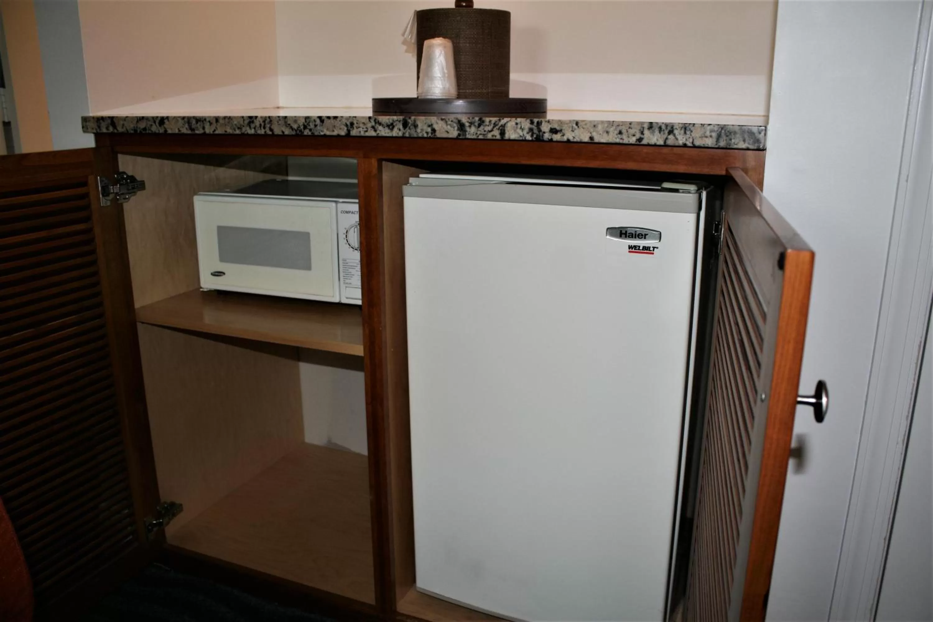 Kitchen or kitchenette in Avenue Inn & Spa