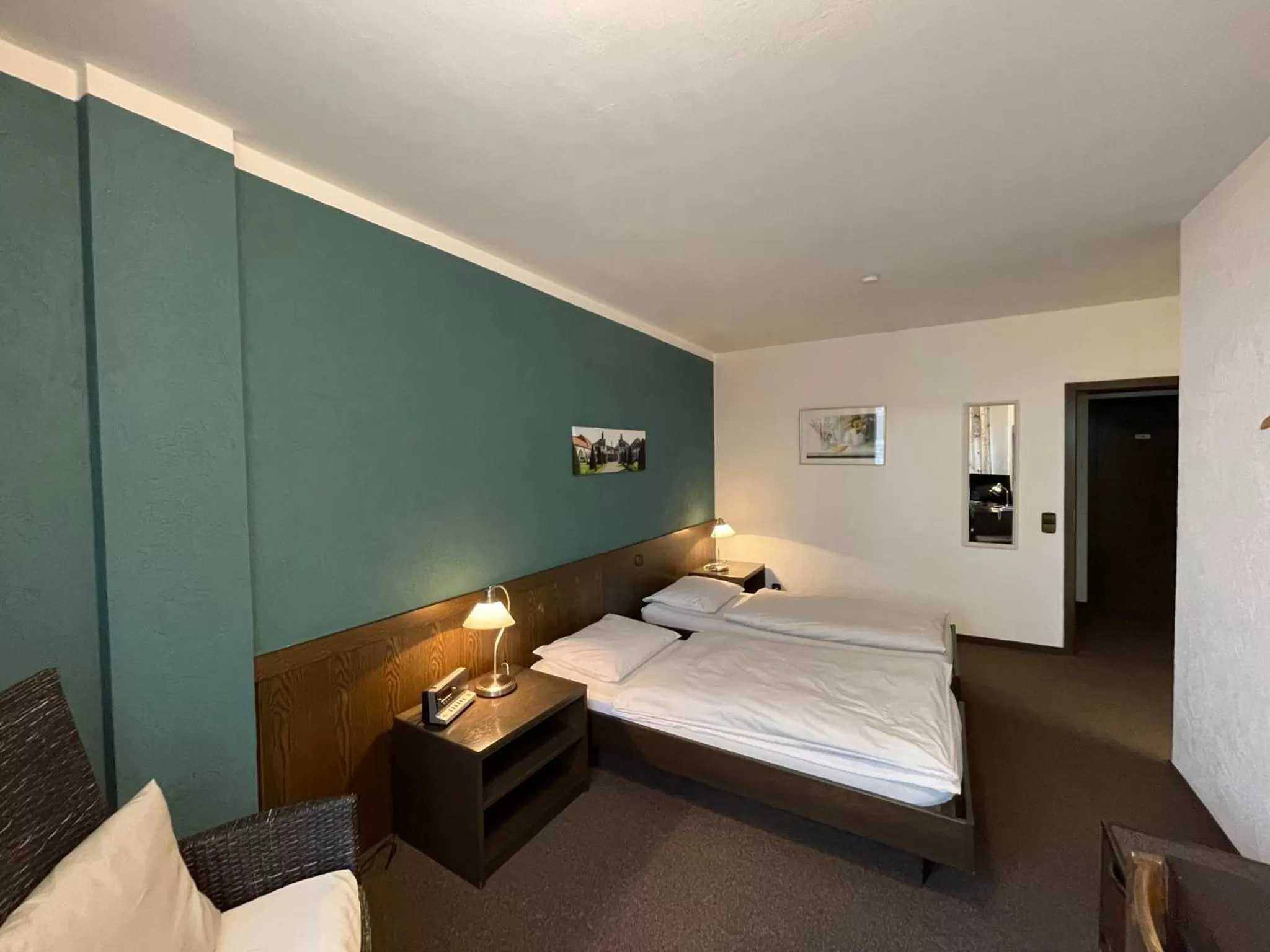 Bed in Hotel Brunnenhof