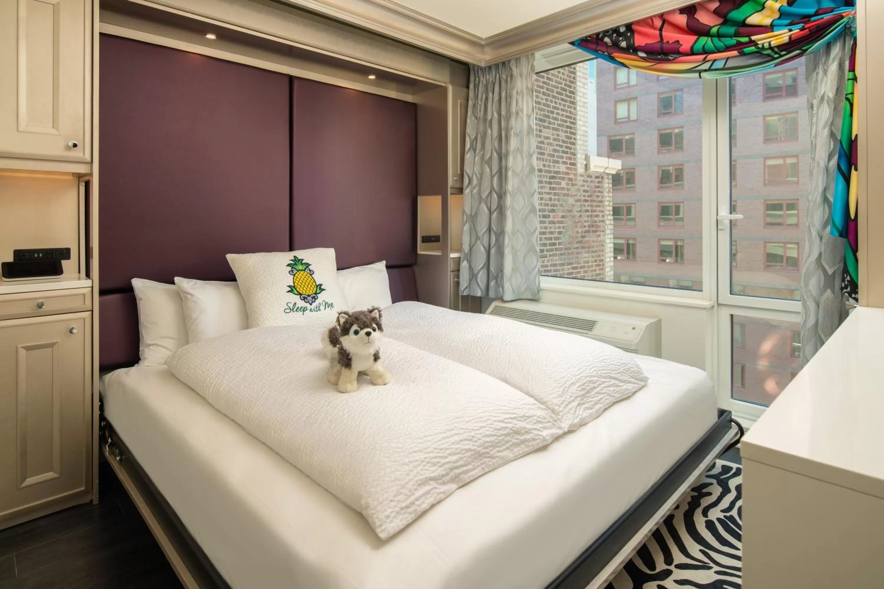 Bed in Staypineapple, An Artful Hotel, Midtown New York