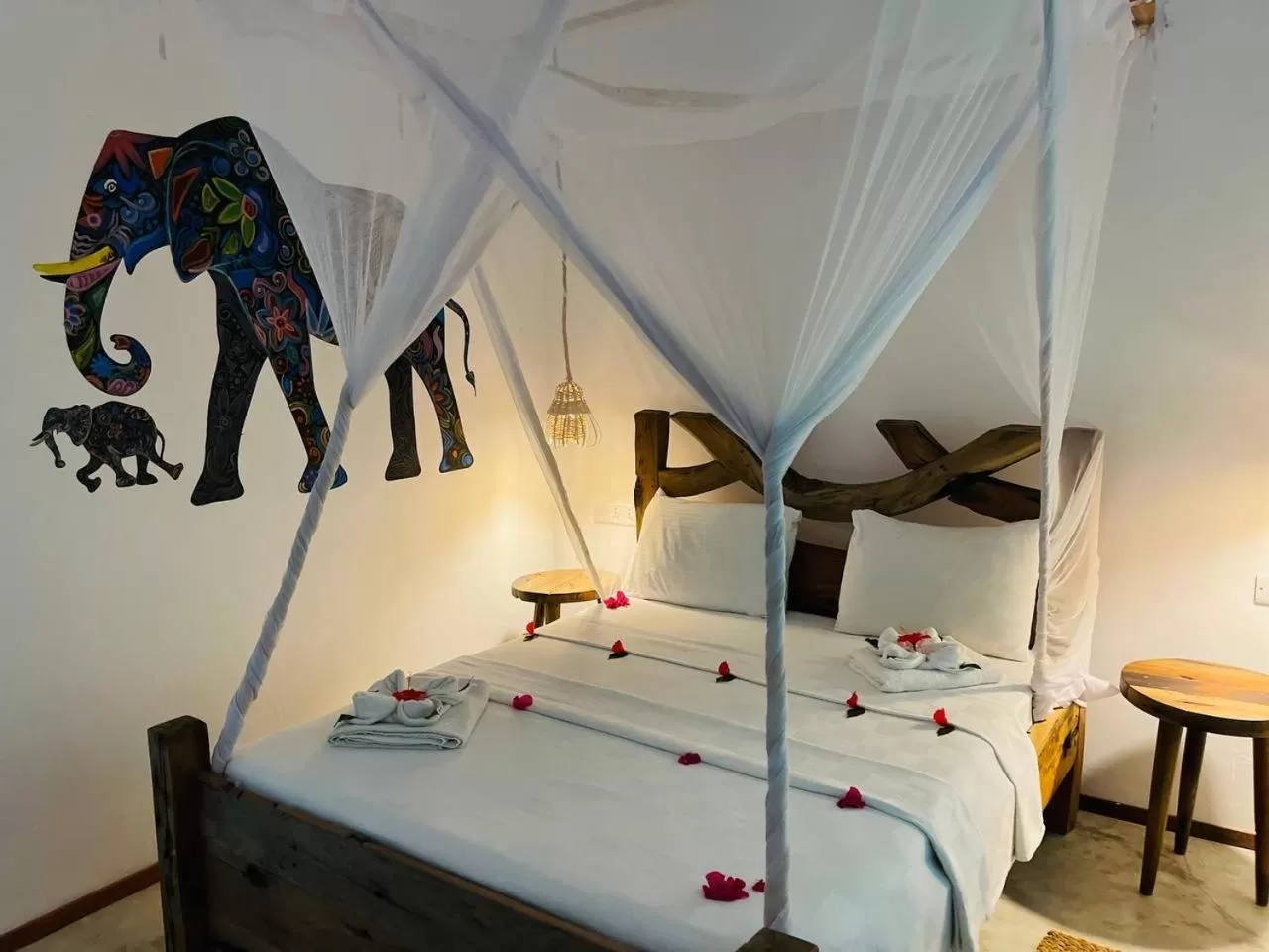 Bed in Babalao Bungalows