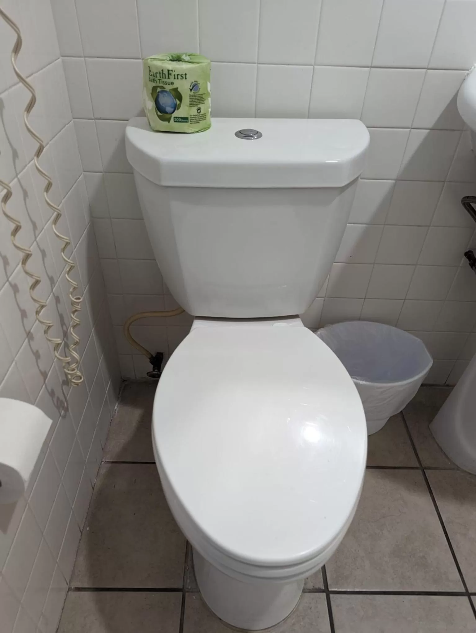 Toilet in BEST MOTEL on Historic Route 66, Barstow