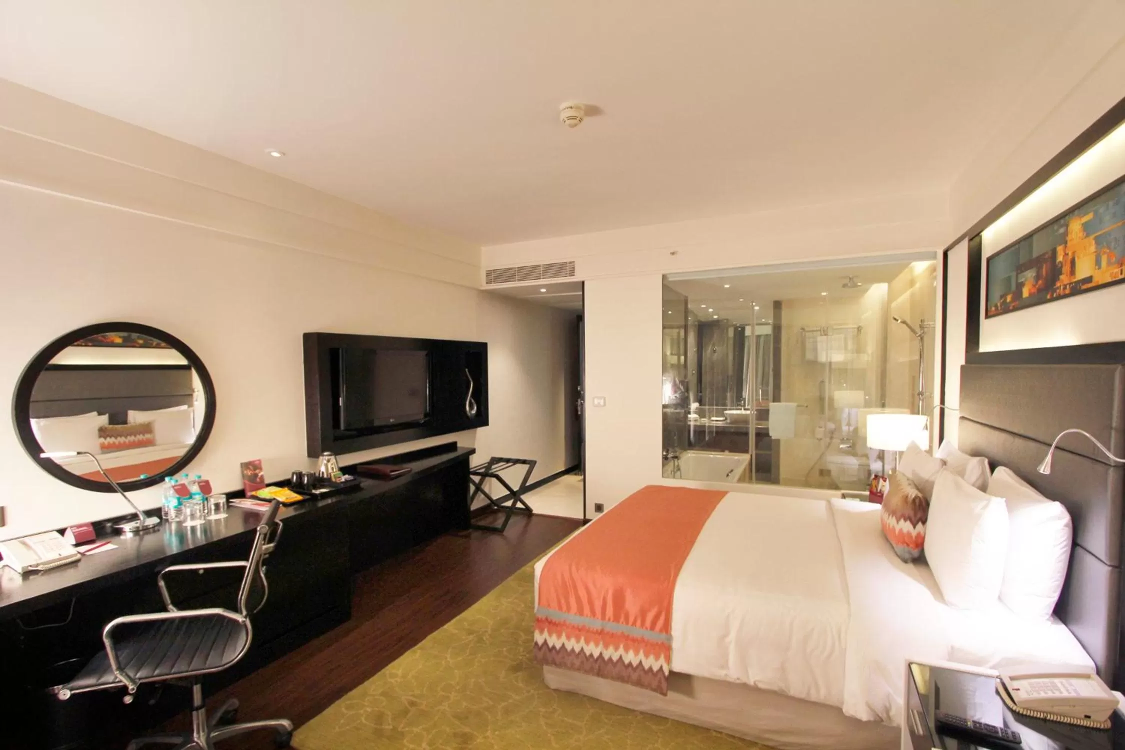 Bedroom, Bed in Crowne Plaza Pune City Centre by IHG