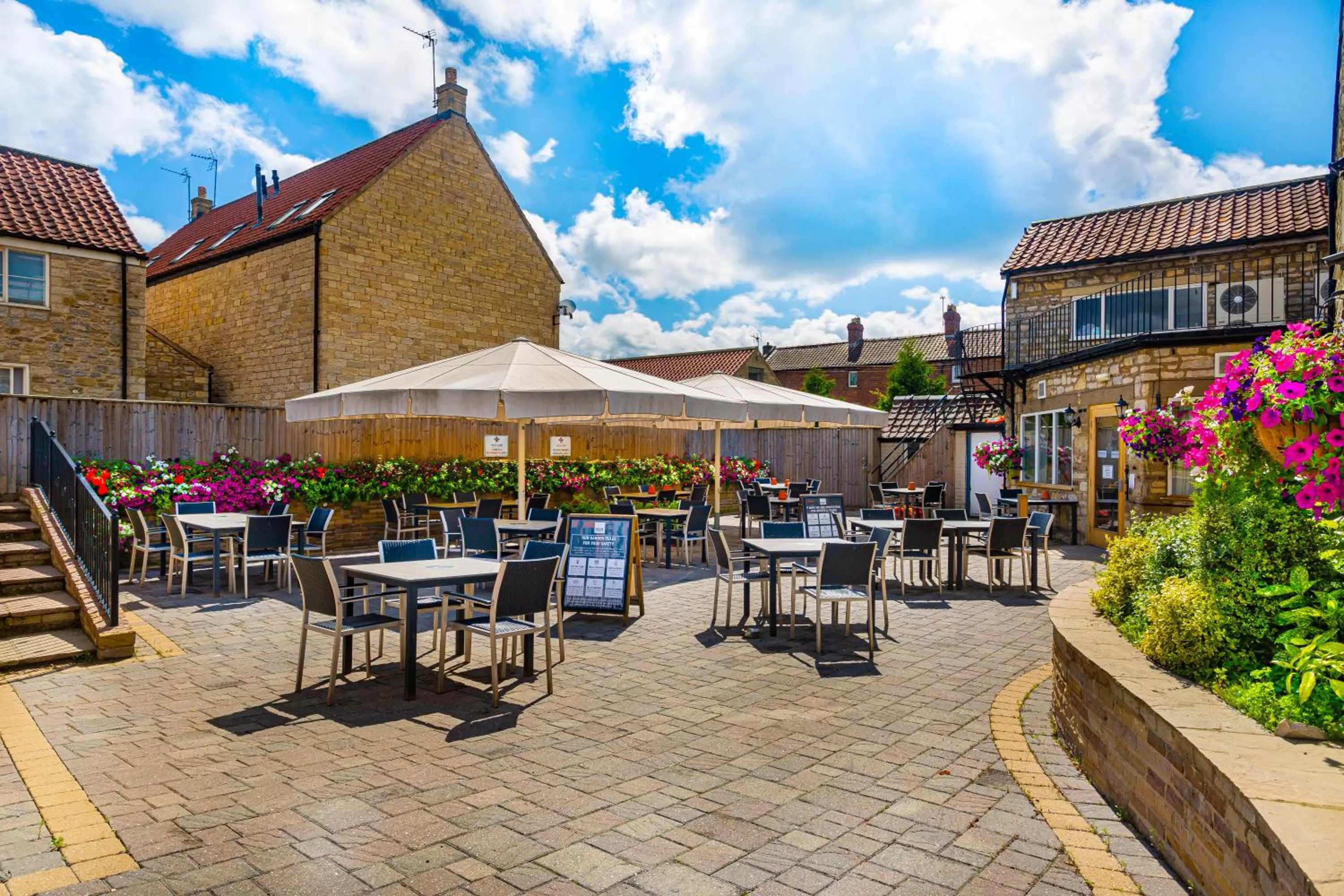 Balcony/Terrace in The Feathers Hotel, Helmsley, North Yorkshire - The Coaching Inn Group