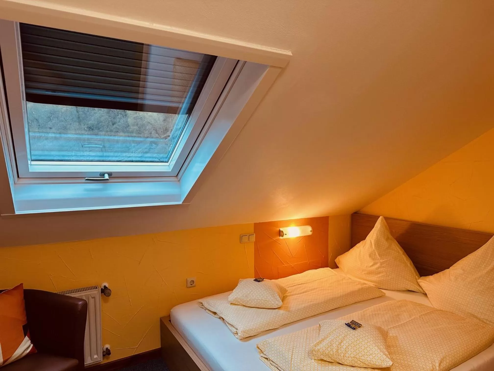 Bed in Hotel Cafe Restaurant Loreleyblick