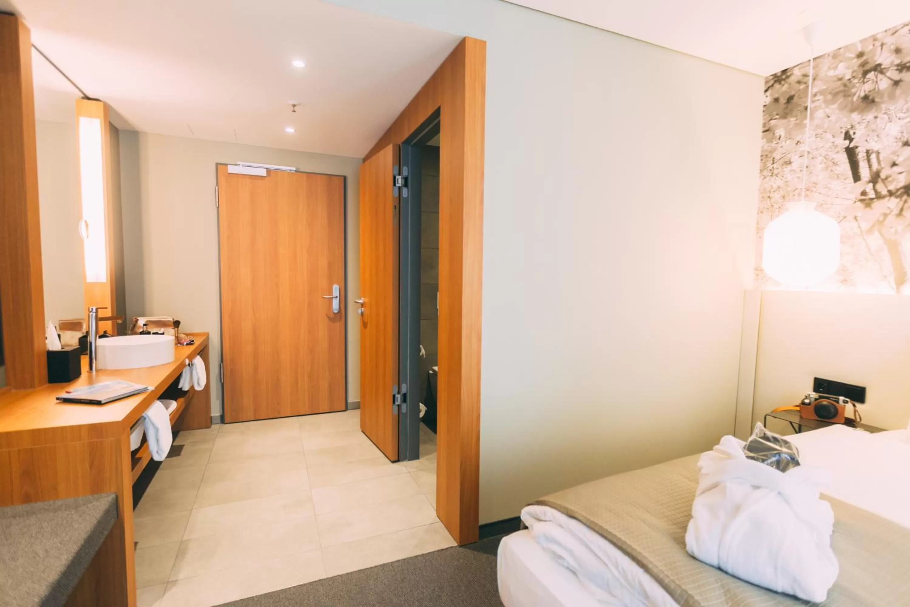 Bathroom, Bed in Me and All Hotel Dusseldorf, by Hyatt