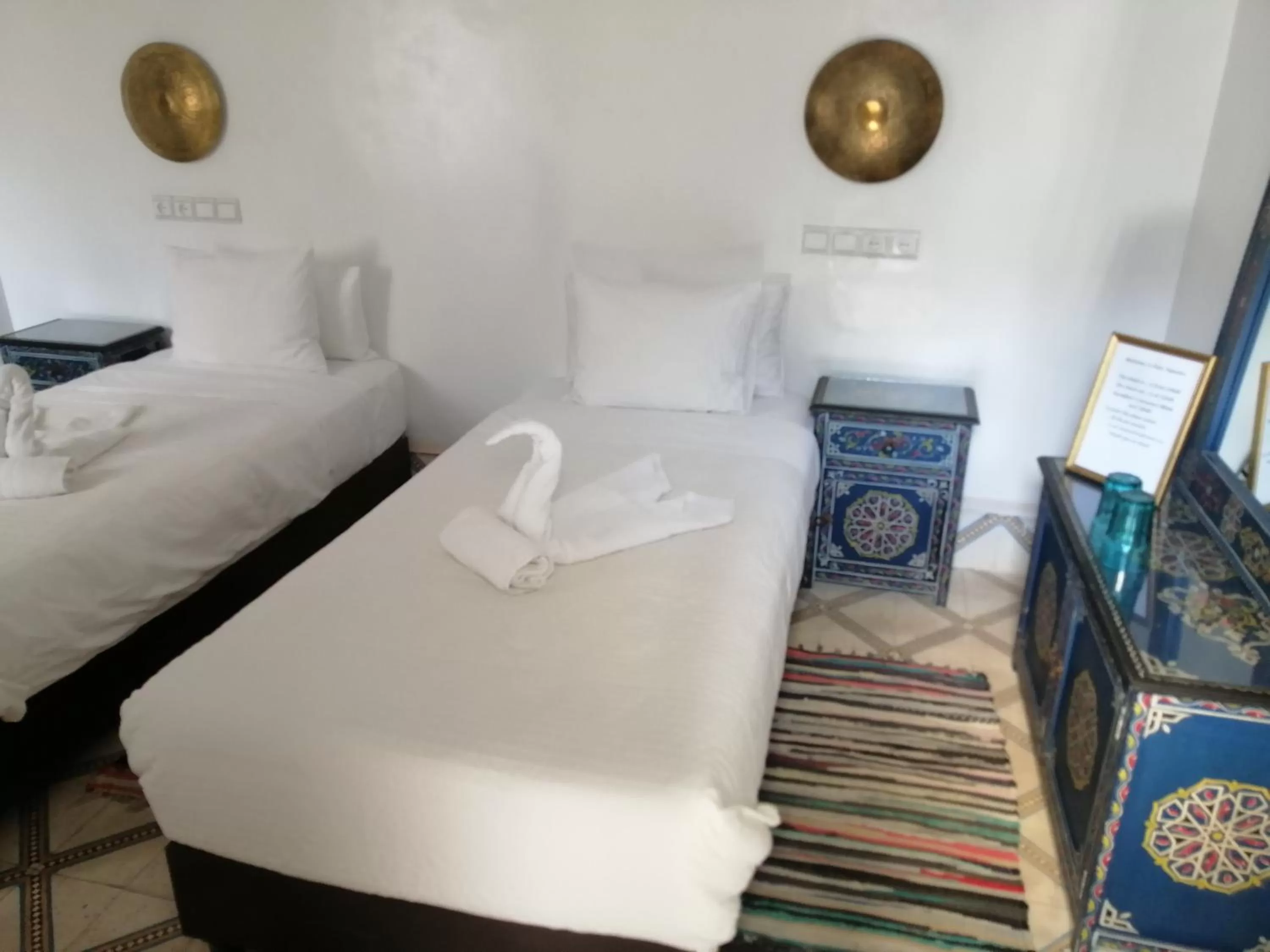 Bed in Riad Papadou