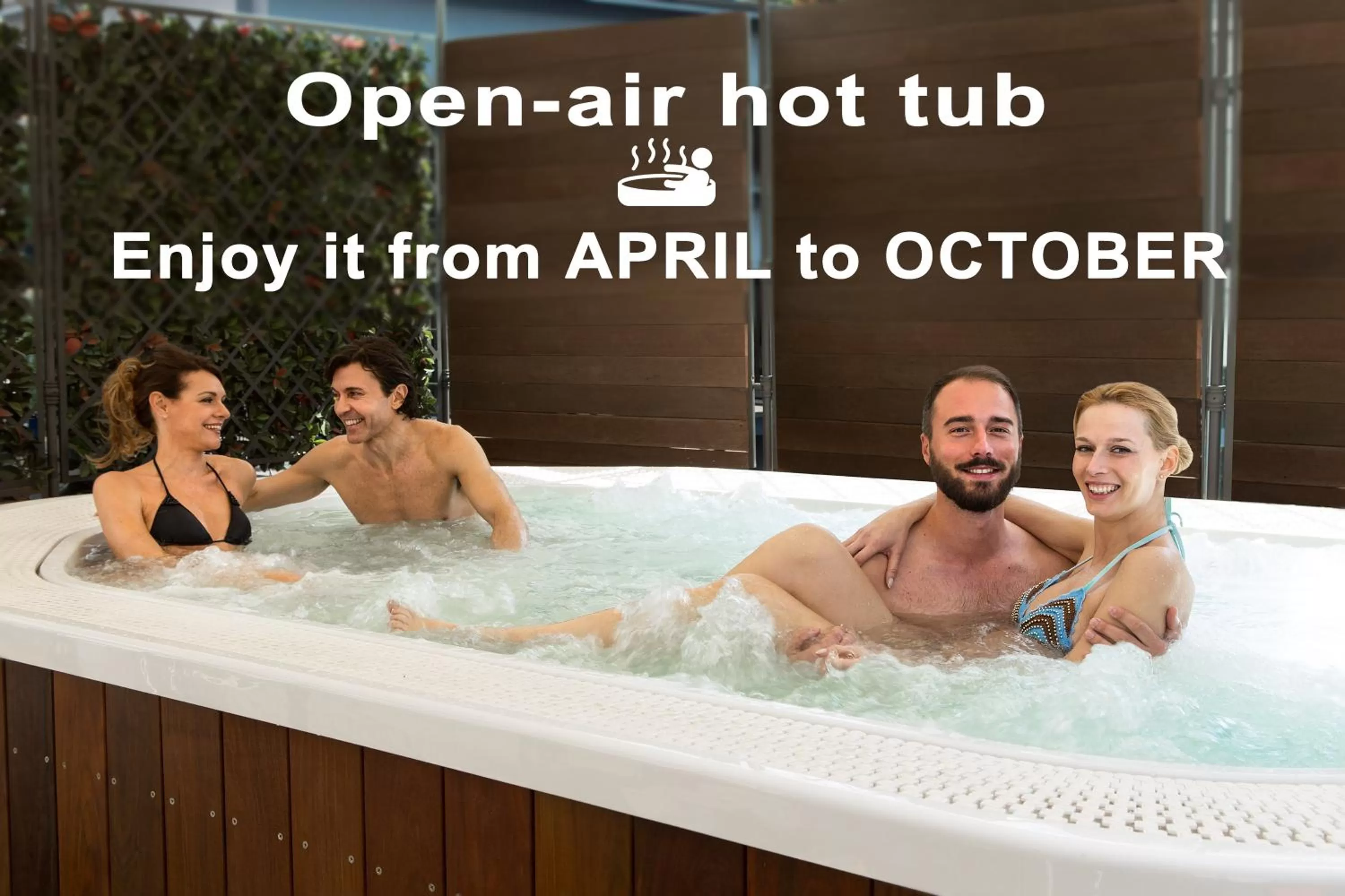 Open Air Bath in iQ Hotel Roma