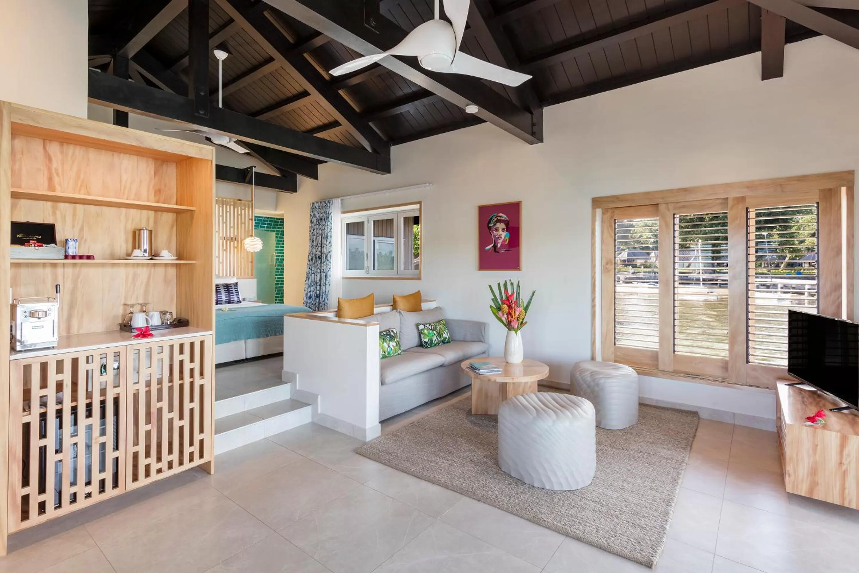 Living room in Warwick Le Lagon Resort & Spa, Vanuatu