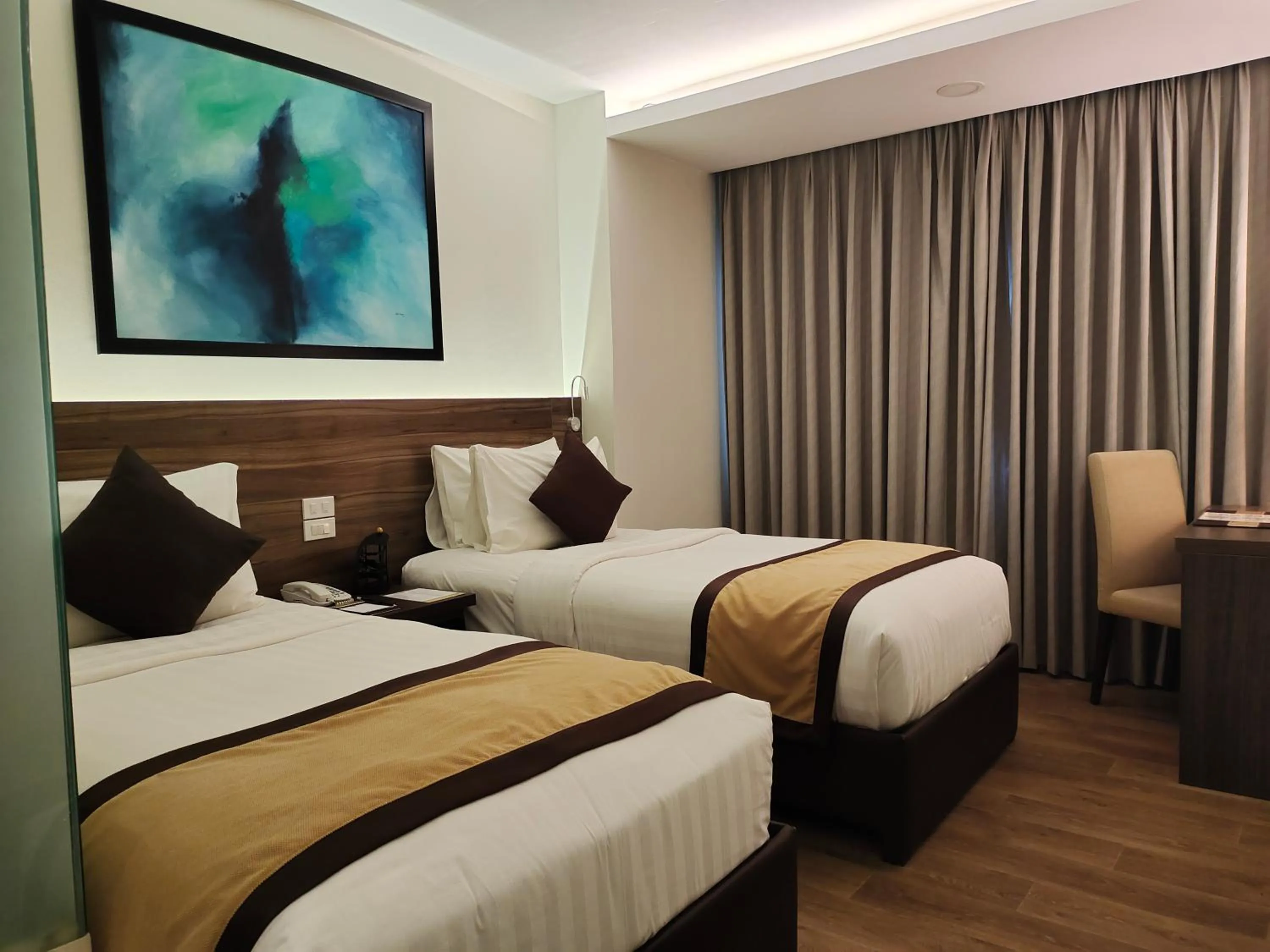 Bed in Hotel Marciano