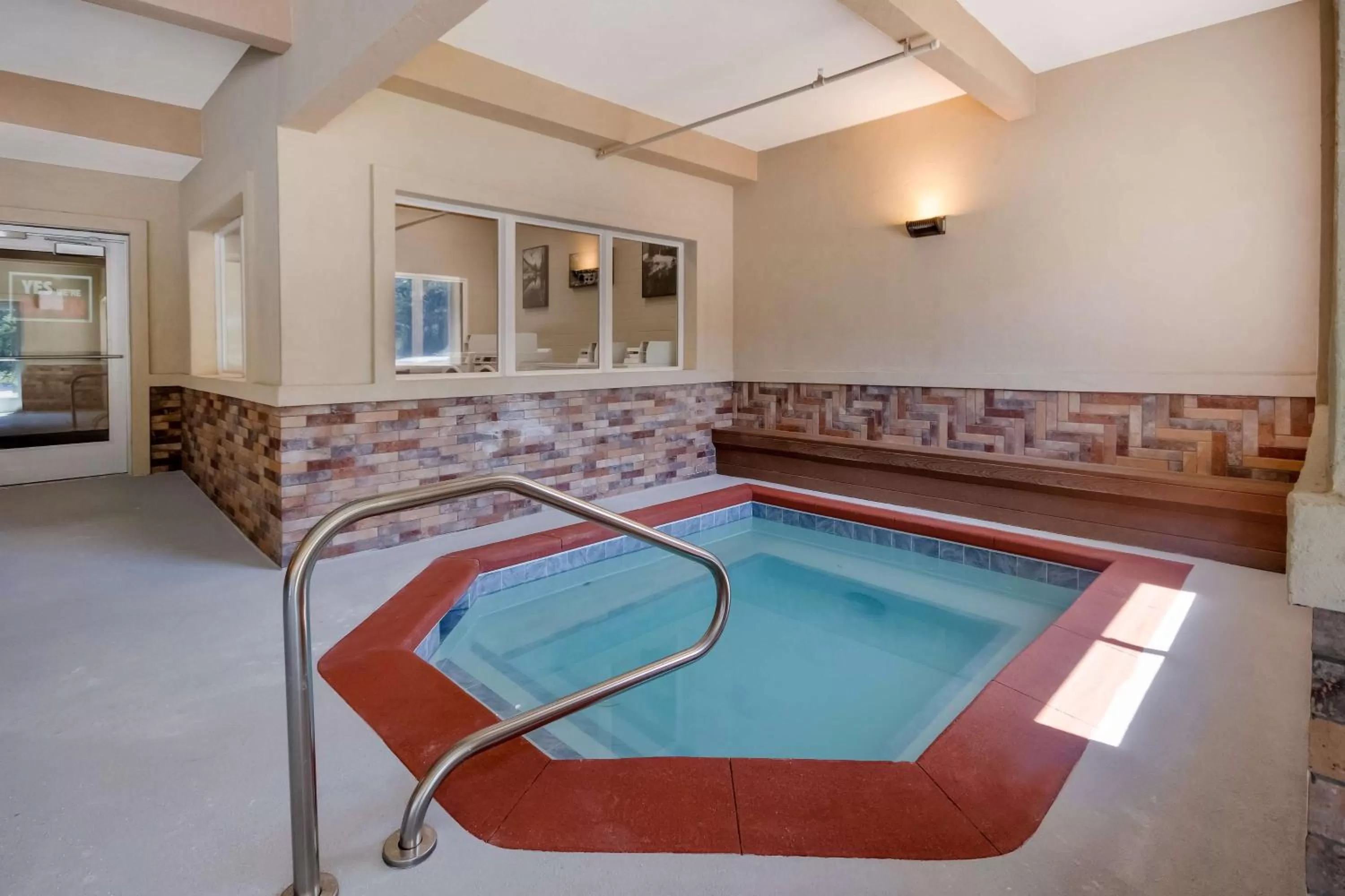 Pool view in SureStay Plus Hotel by Best Western Rexburg