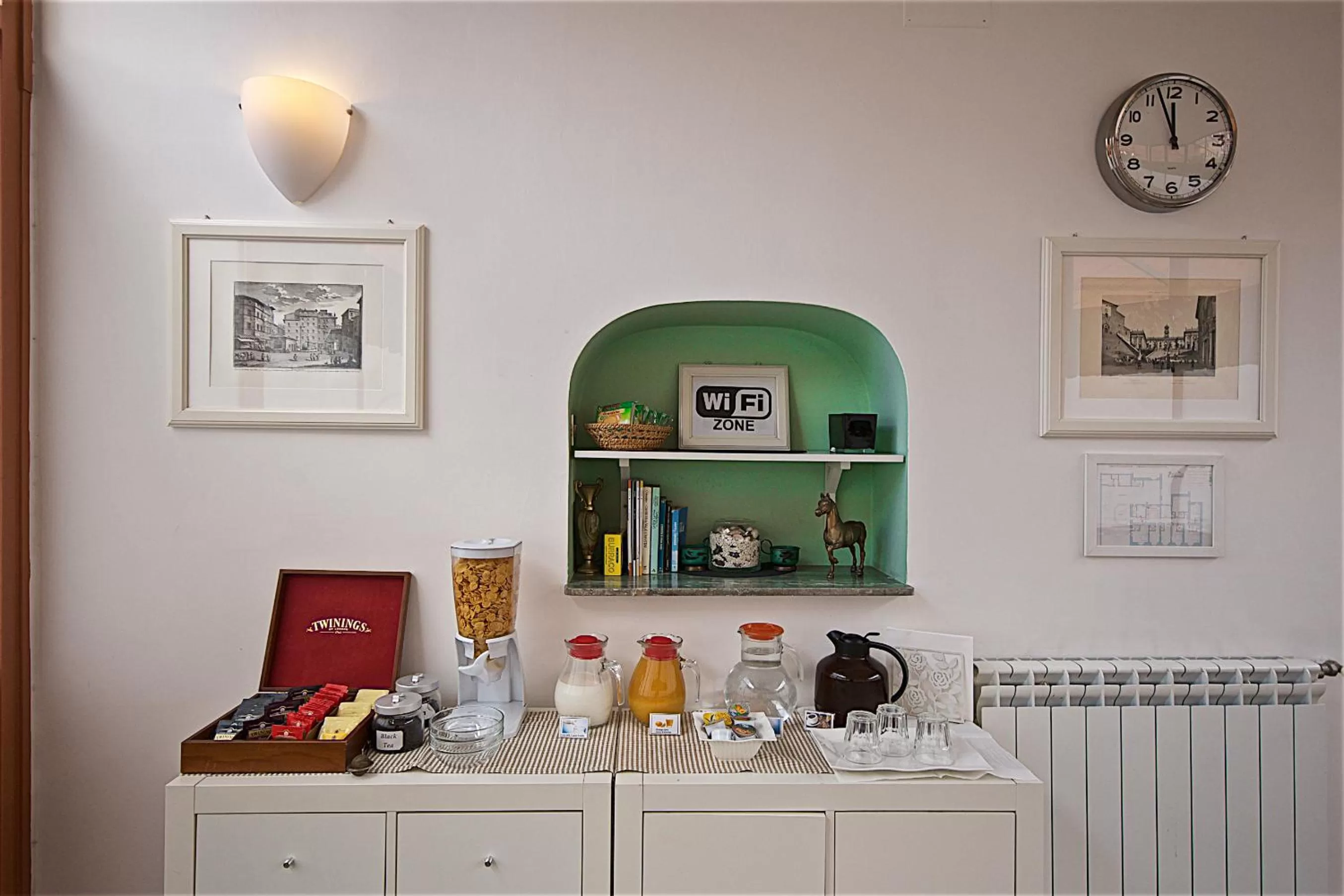 Italian breakfast in Hotel Carmel